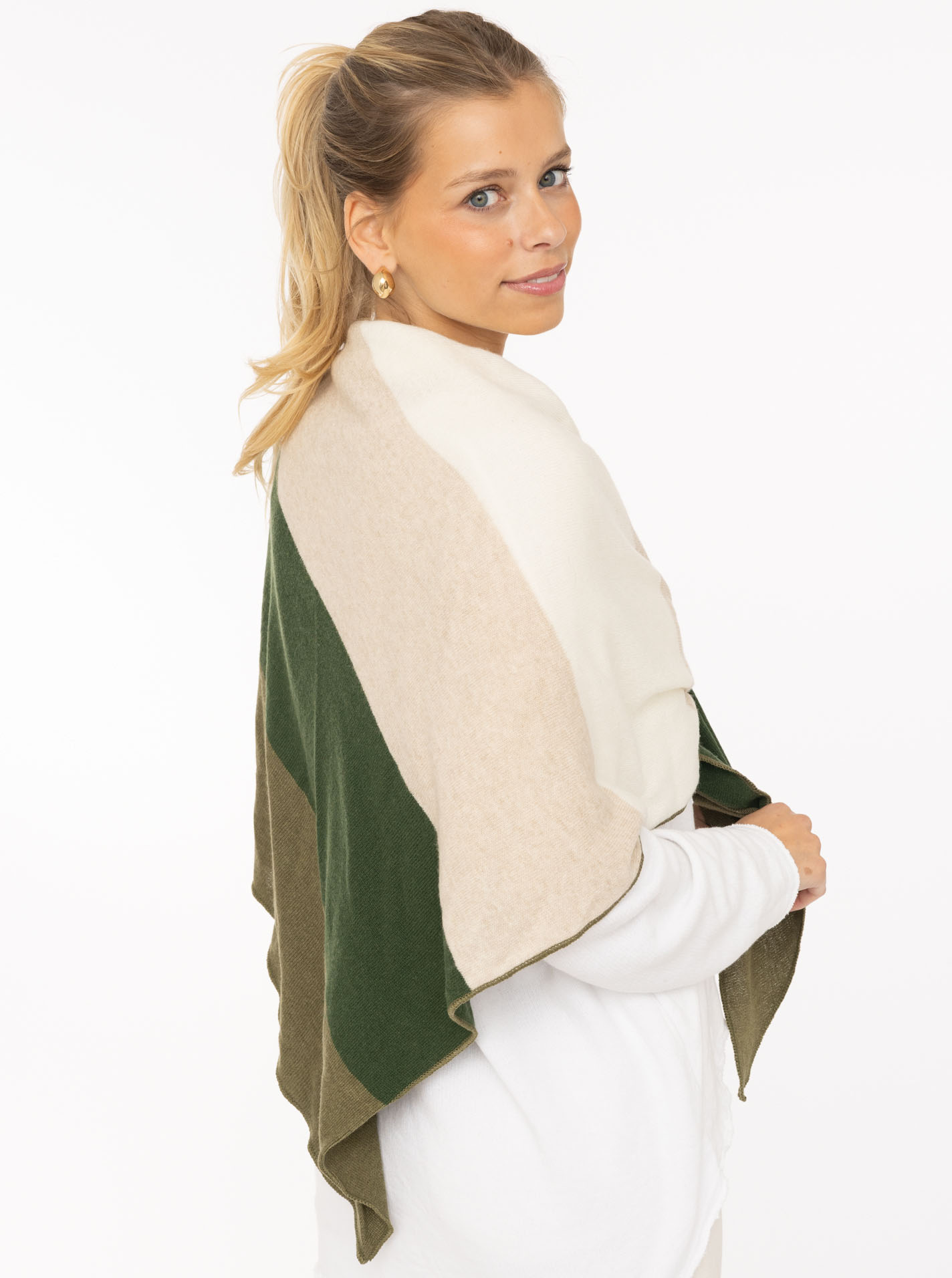 Dreieckstuch Cashmere "Blockstreifen"