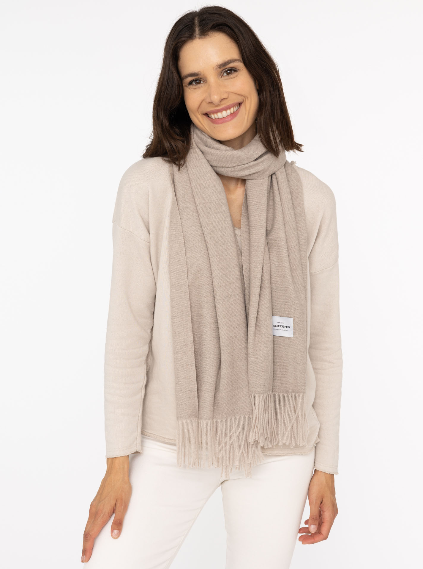 Kuschelschal "Uni & Franse"