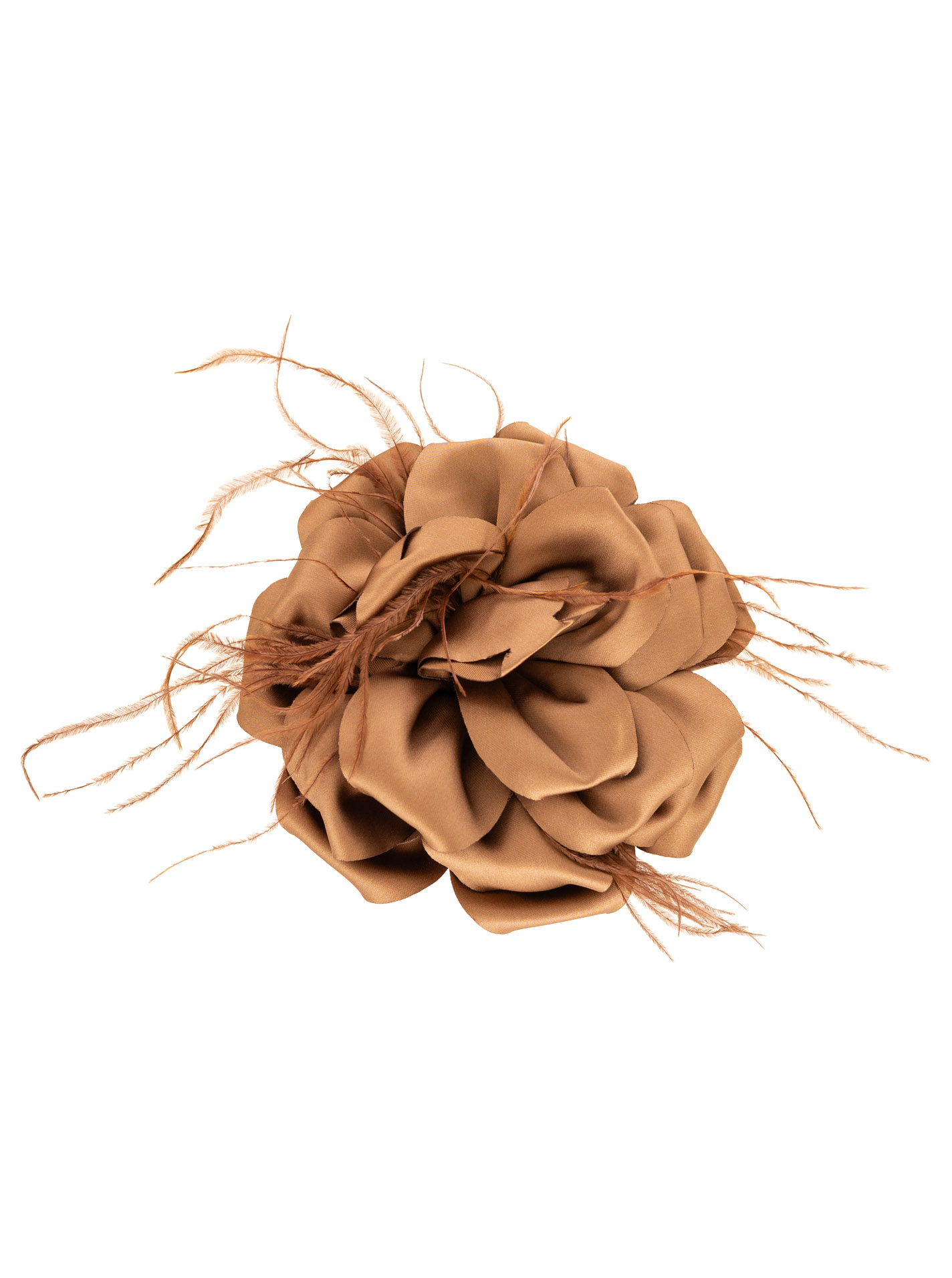 Brosche "Blume Federn"