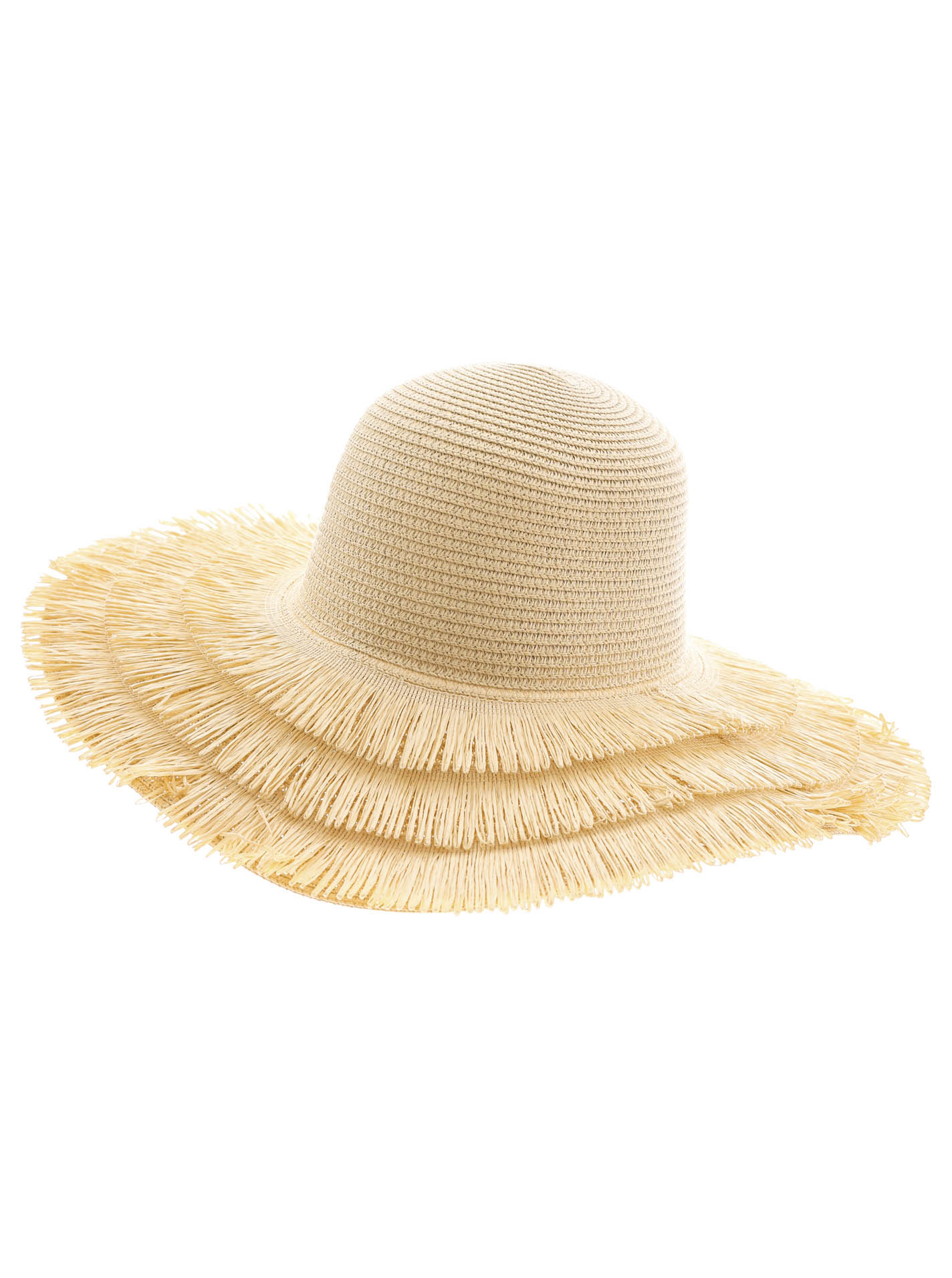 Strohhut "Fransen"