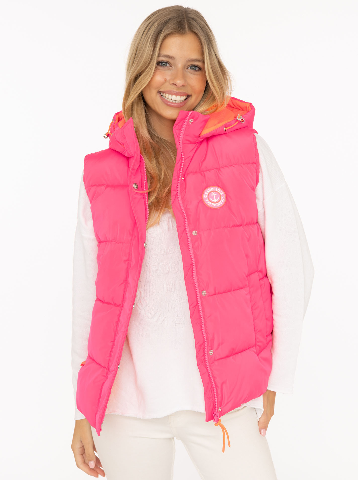 Steppweste kurz "Strandglück"