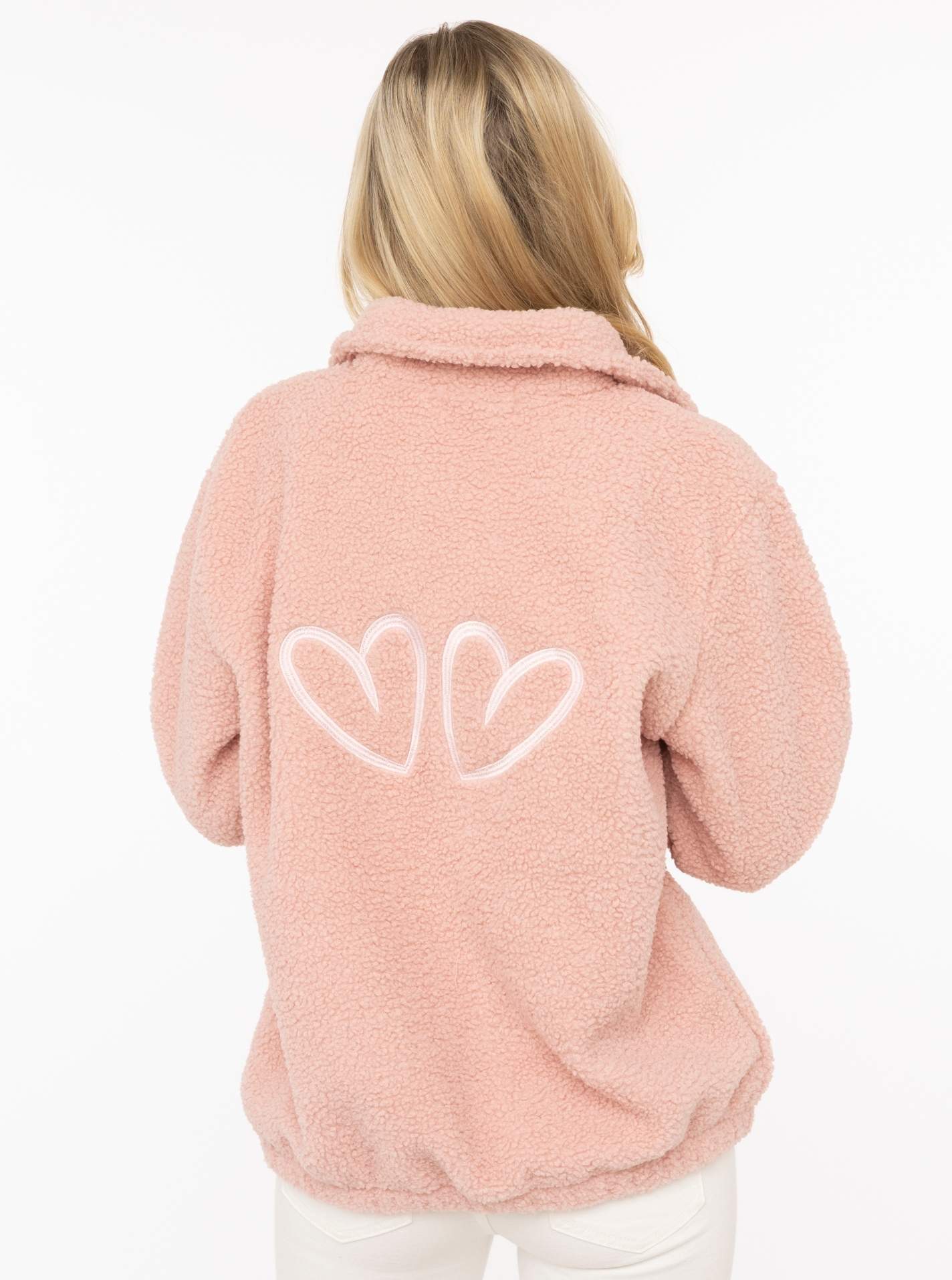 Teddy Oversized Polo "Stick Herzen"