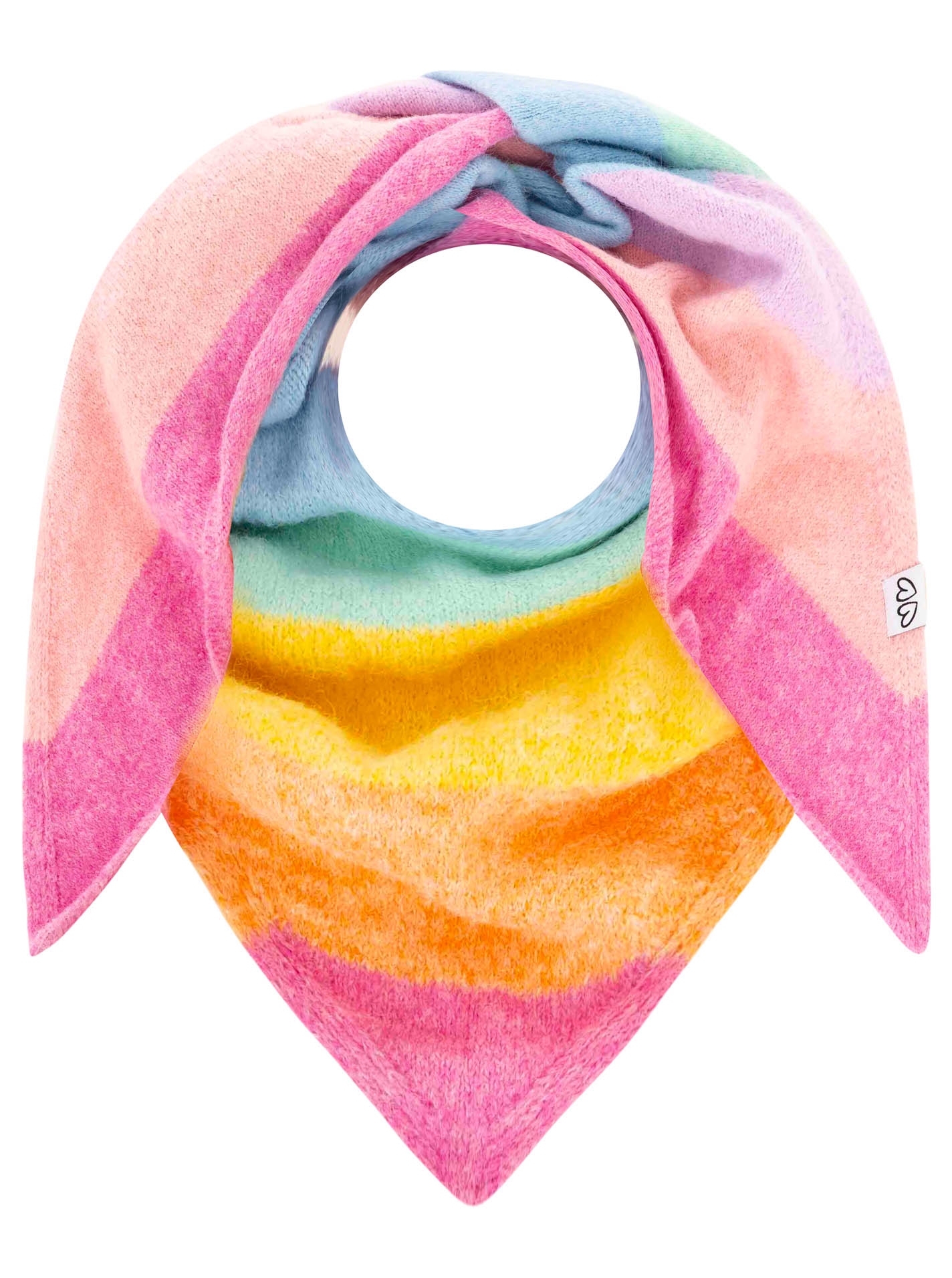 Dreieckstuch Strick "Pastel Crush"