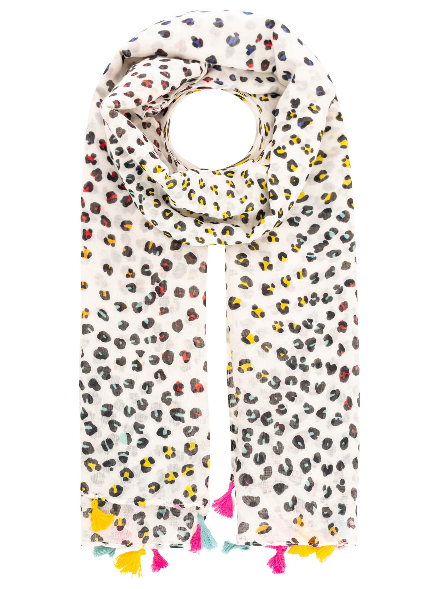 Schal "Dots & Tassels"