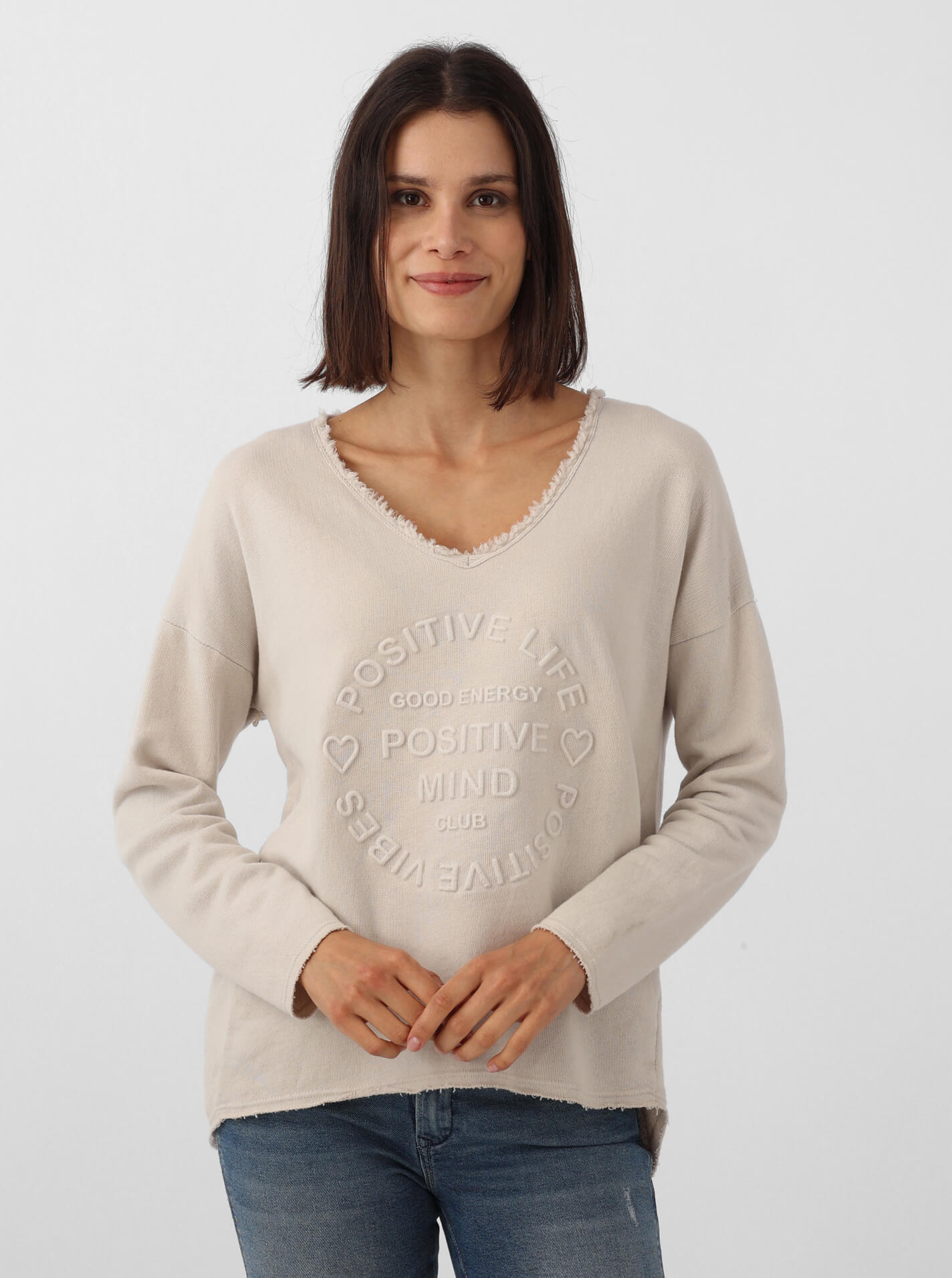 Sweatshirt BW "Positive Mind"