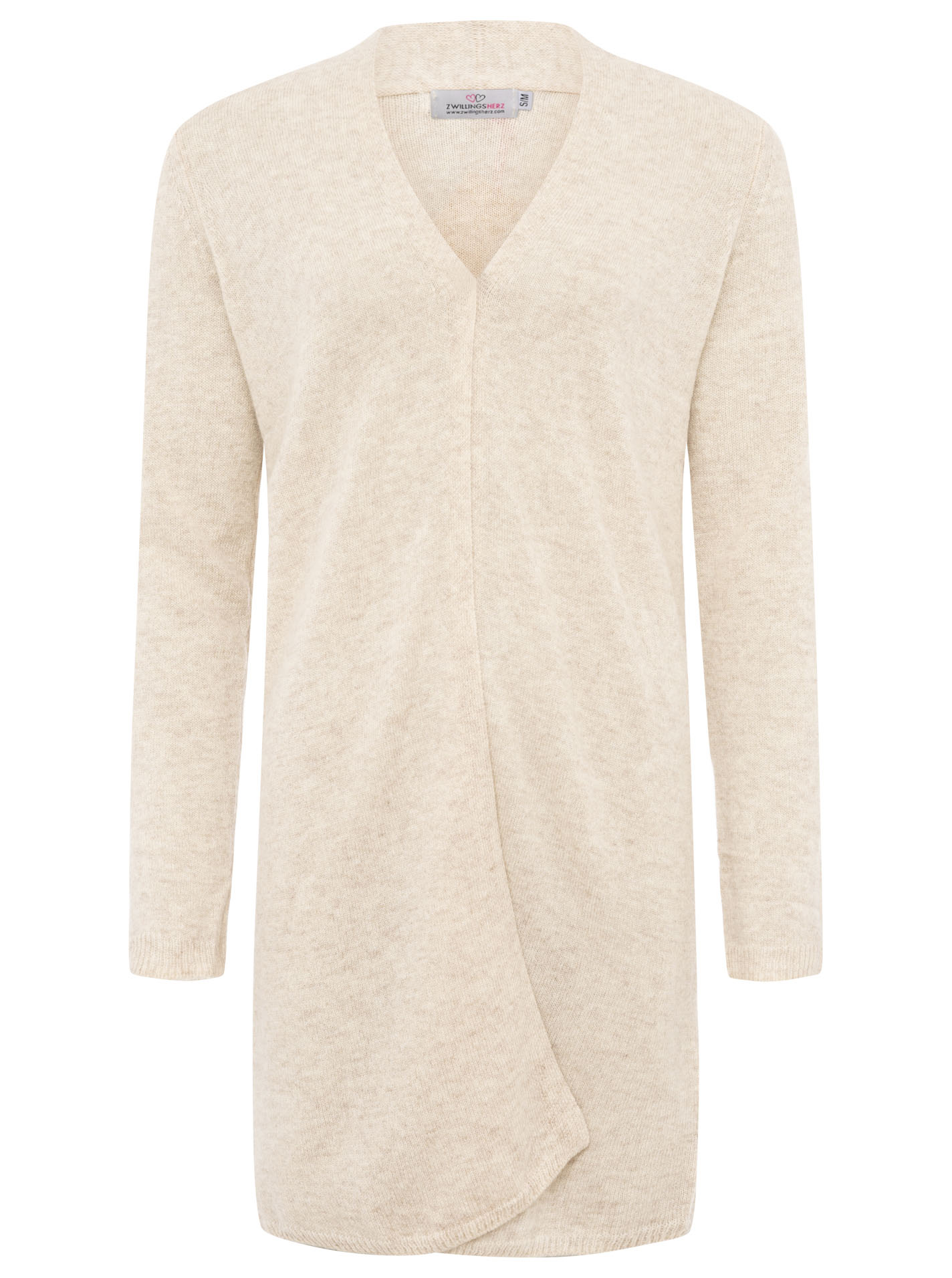 100% Cashmere XXL Strickjacke Lang "Uni"