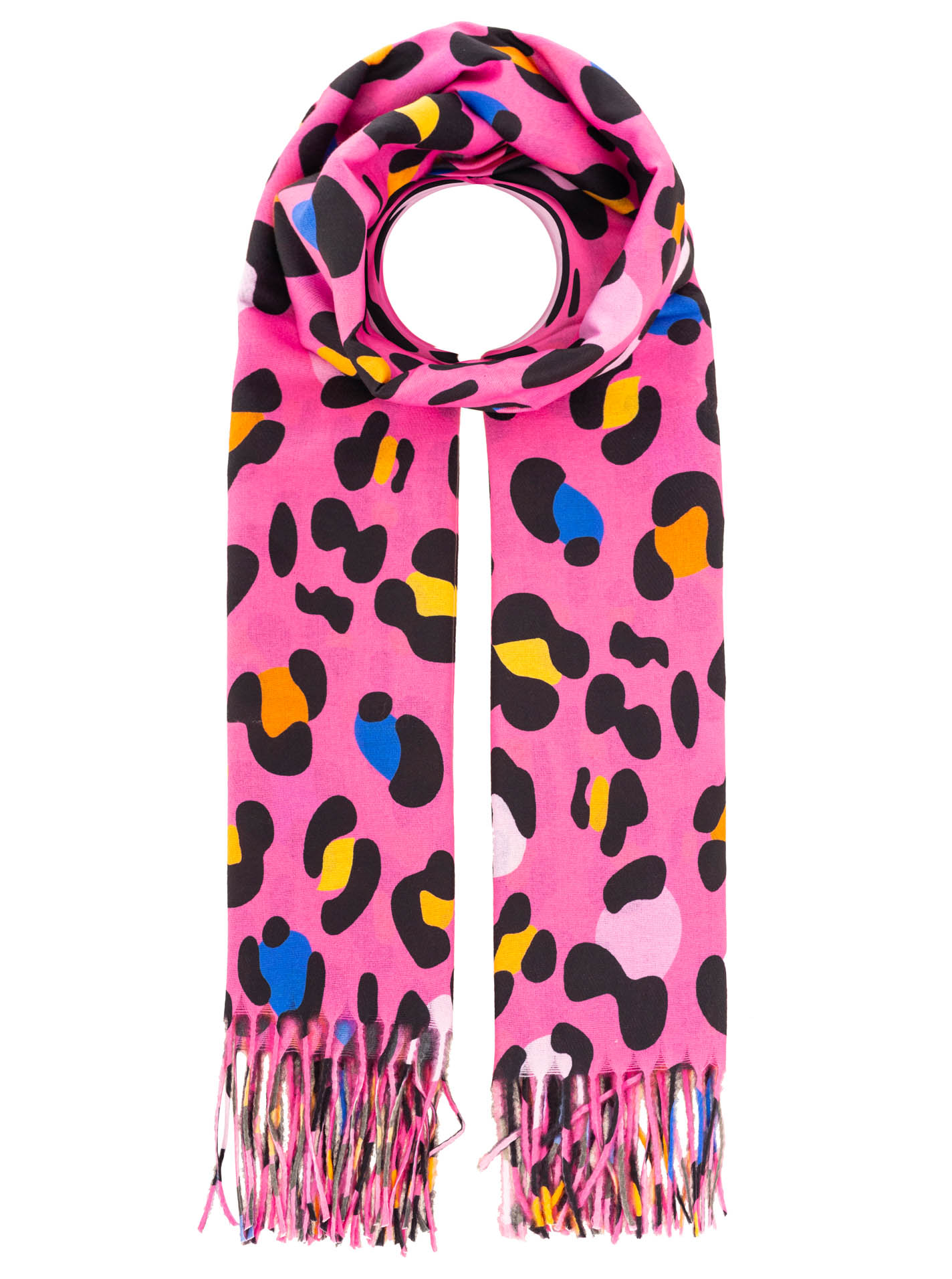 Schal Digital Print "Leo Fringe"
