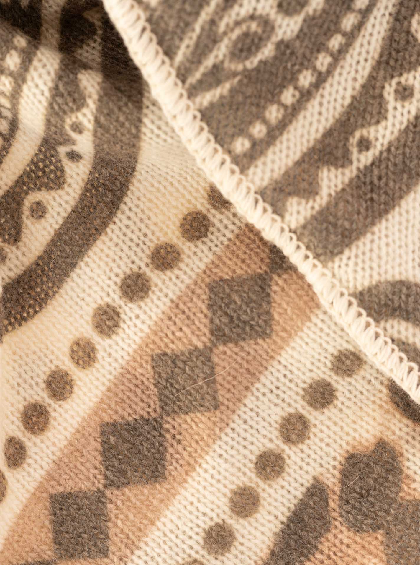 Dreieckstuch Cashmere Mix "Chain & Paisley"