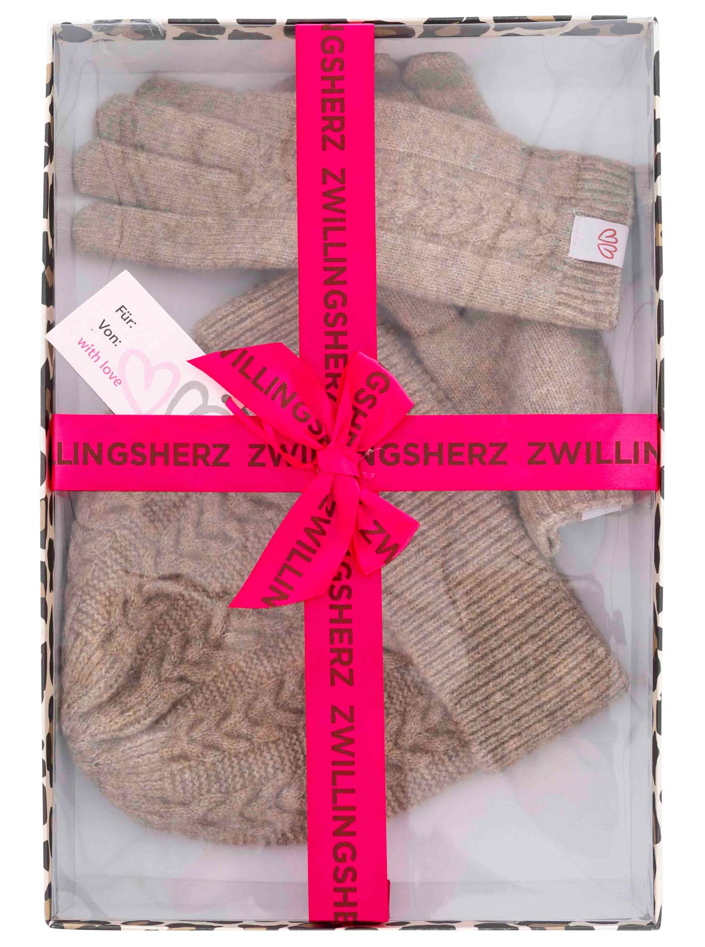 Geschenk Set Mütze & Handschuh