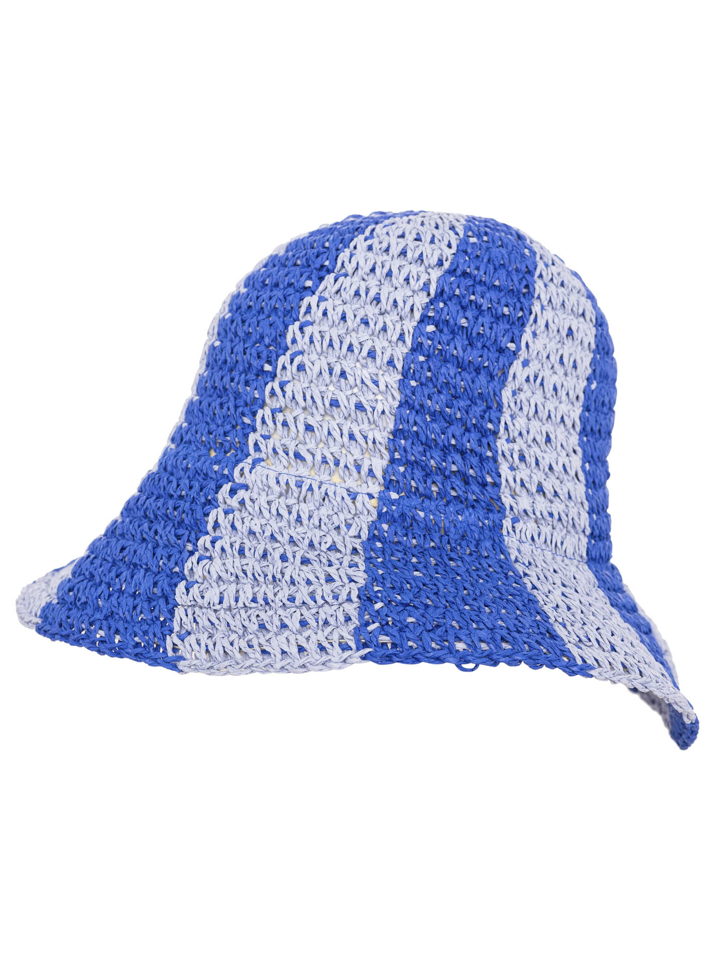 Strohkappe "Herzen & Streifen"