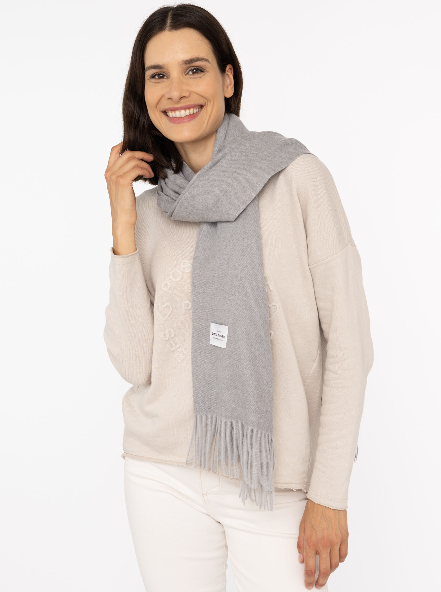 Kuschelschal "Uni & Franse"