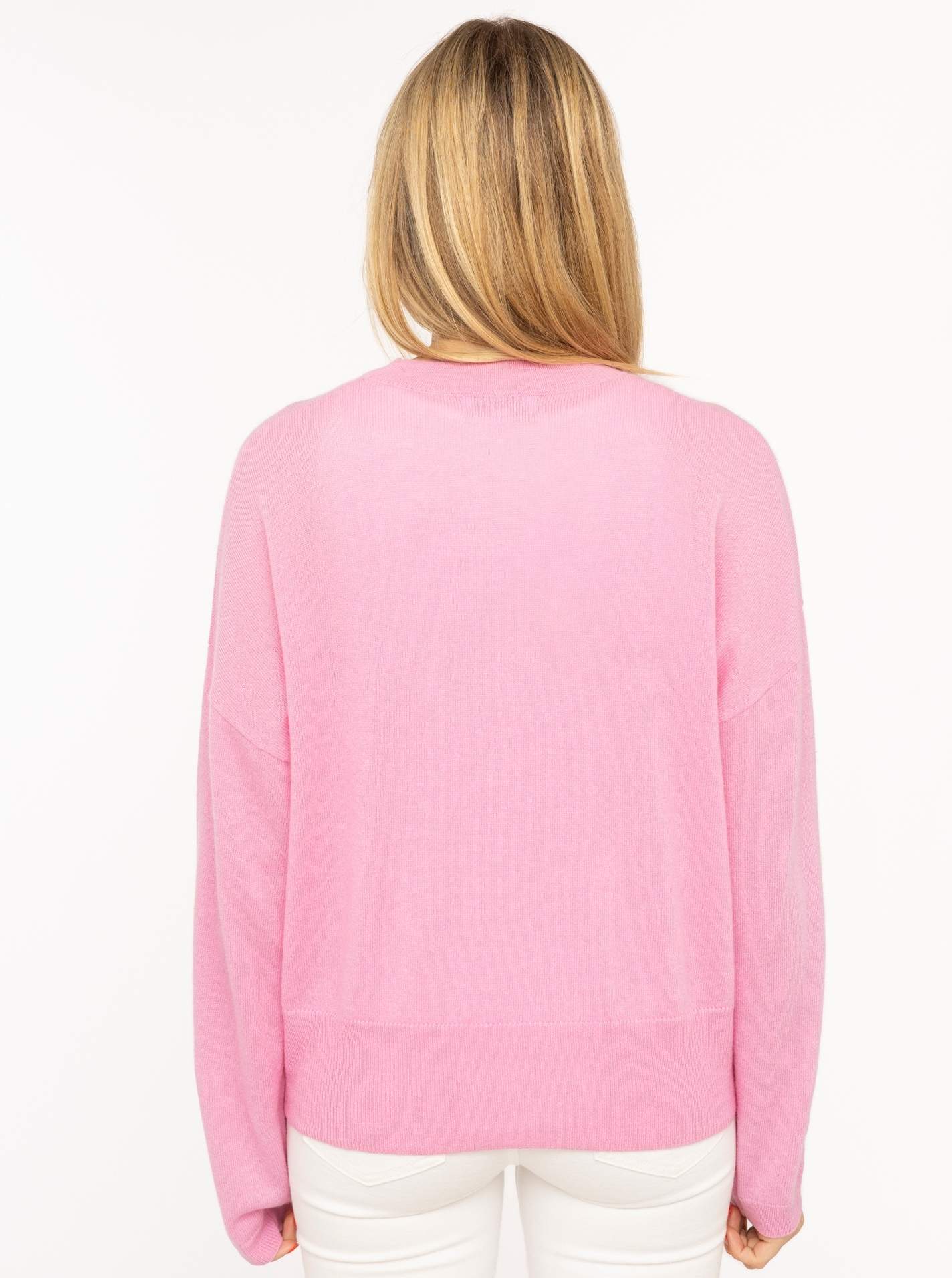 100% Cashmere Kastiger Rundhalspullover