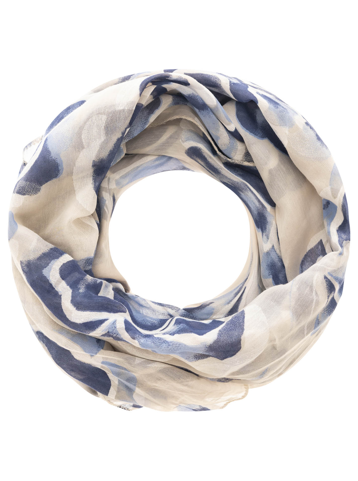 Loop BW/Seide "Aquarell Lilien"