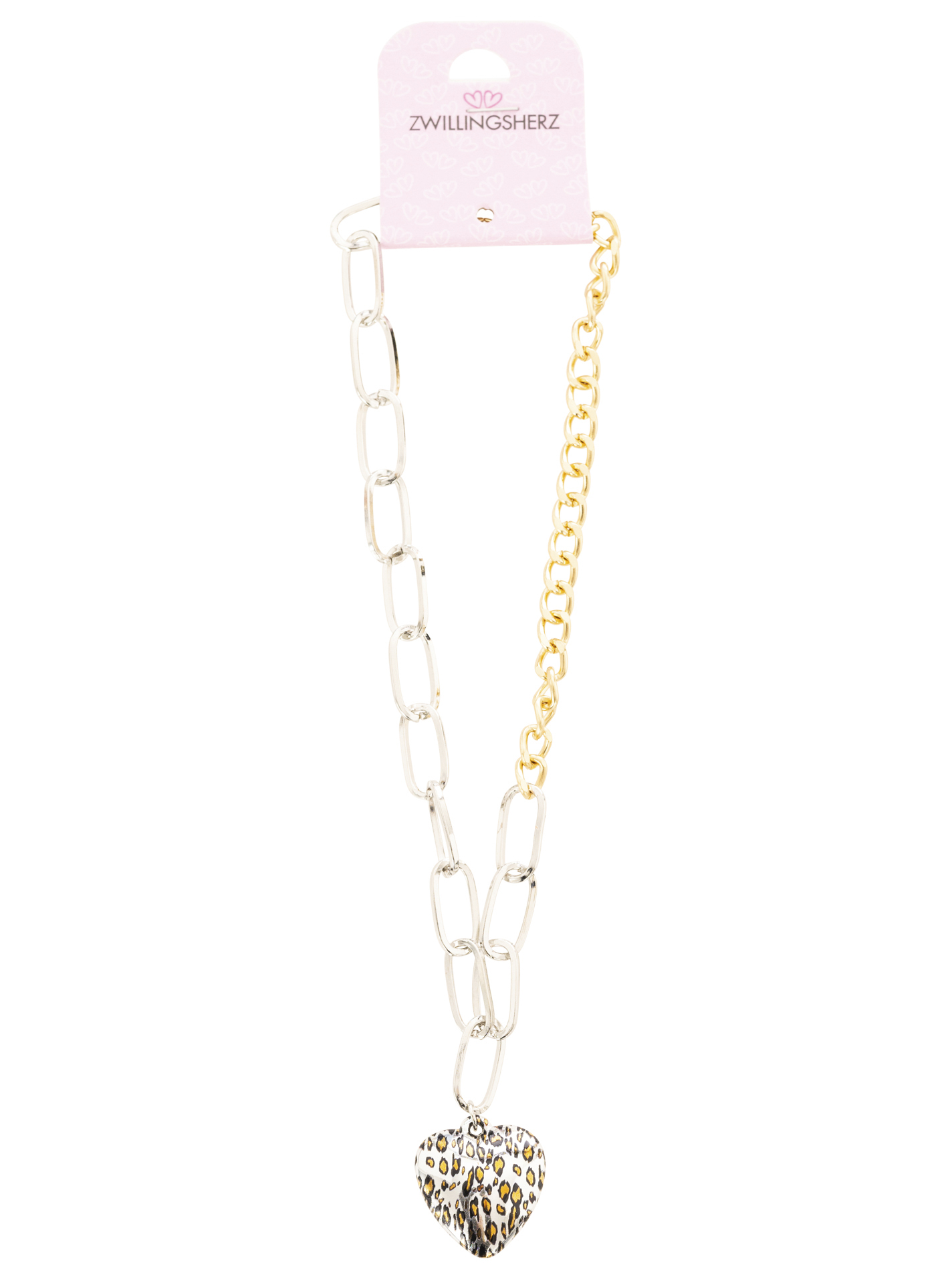 Kette "Leo Herz & Blütenkopf"