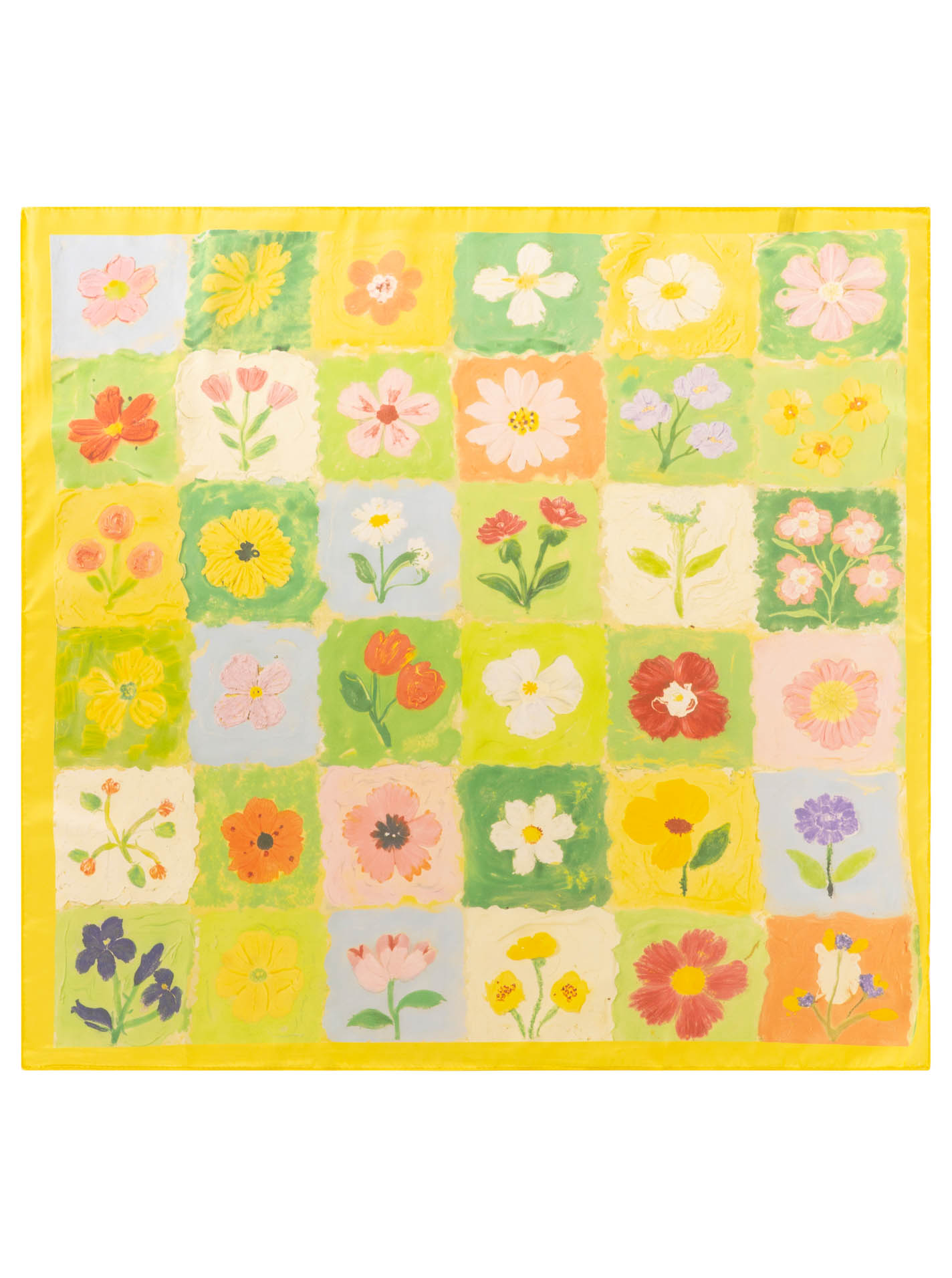 Nickituch "Frühlingsblumen"