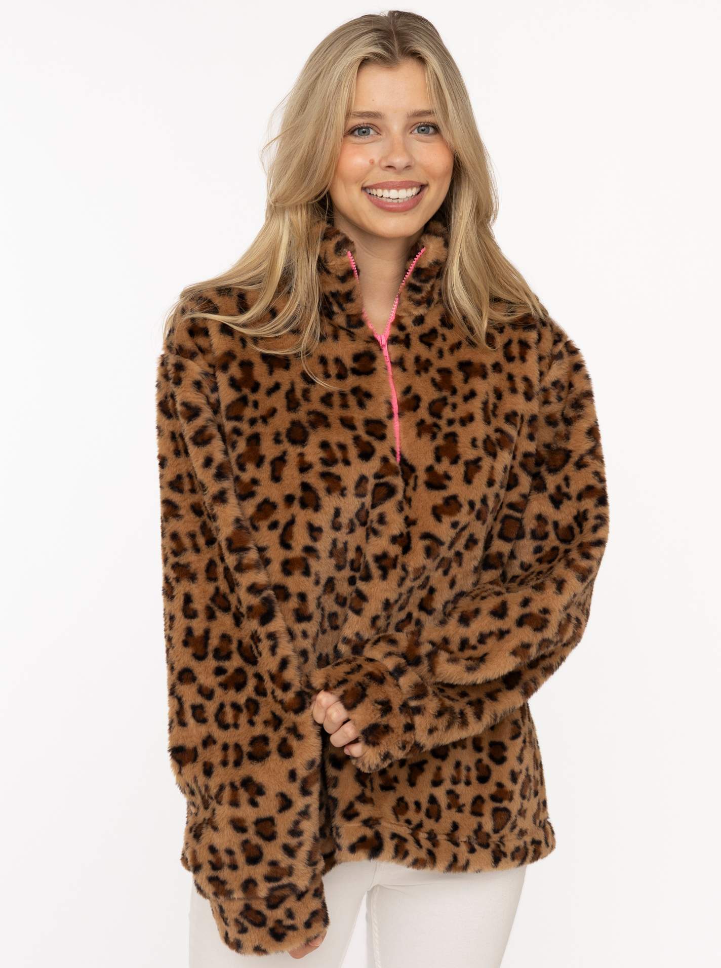Fake Fur Troyer Cozy Leo