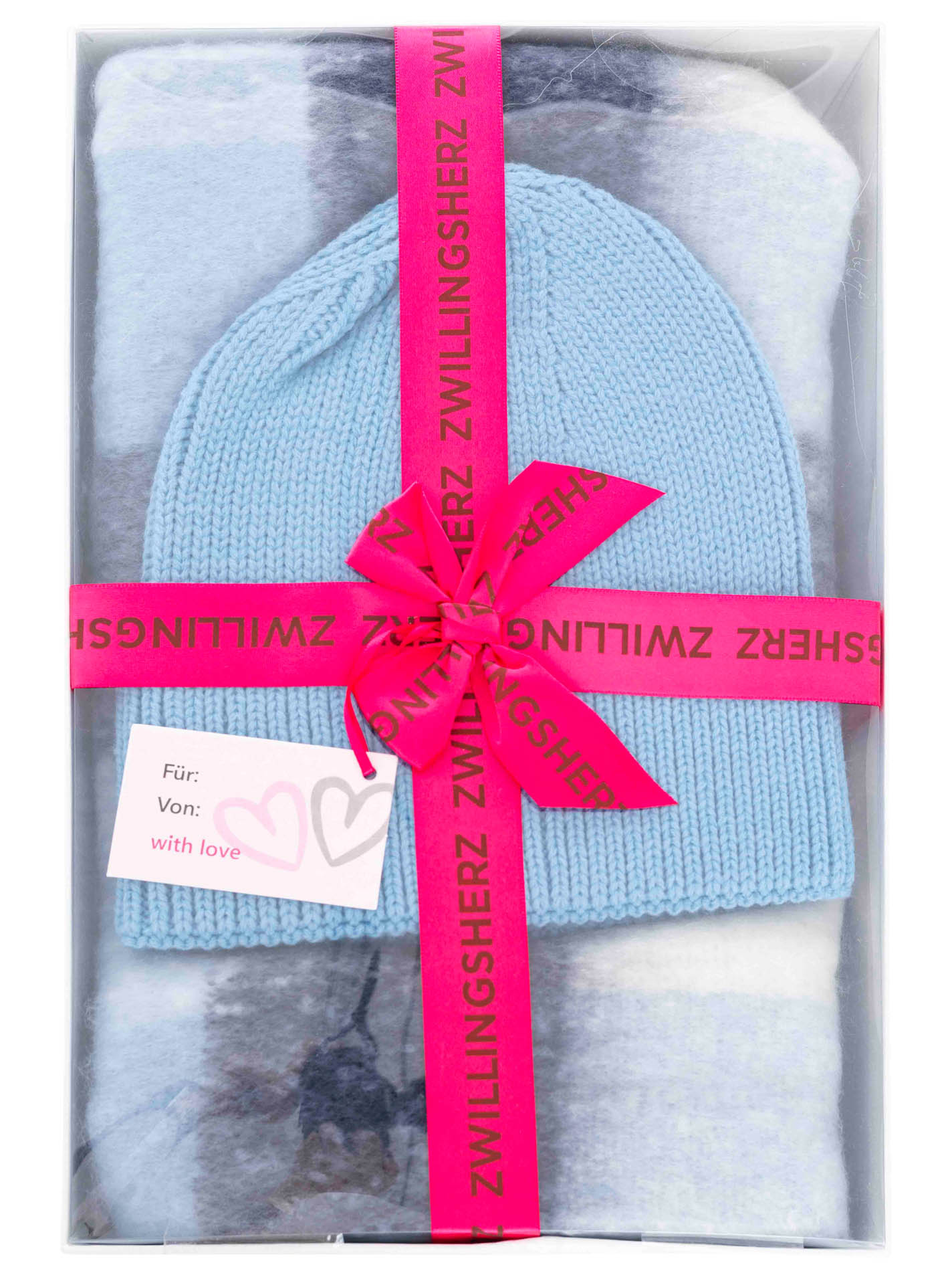 Geschenk Set Mütze & Schal "Karo"