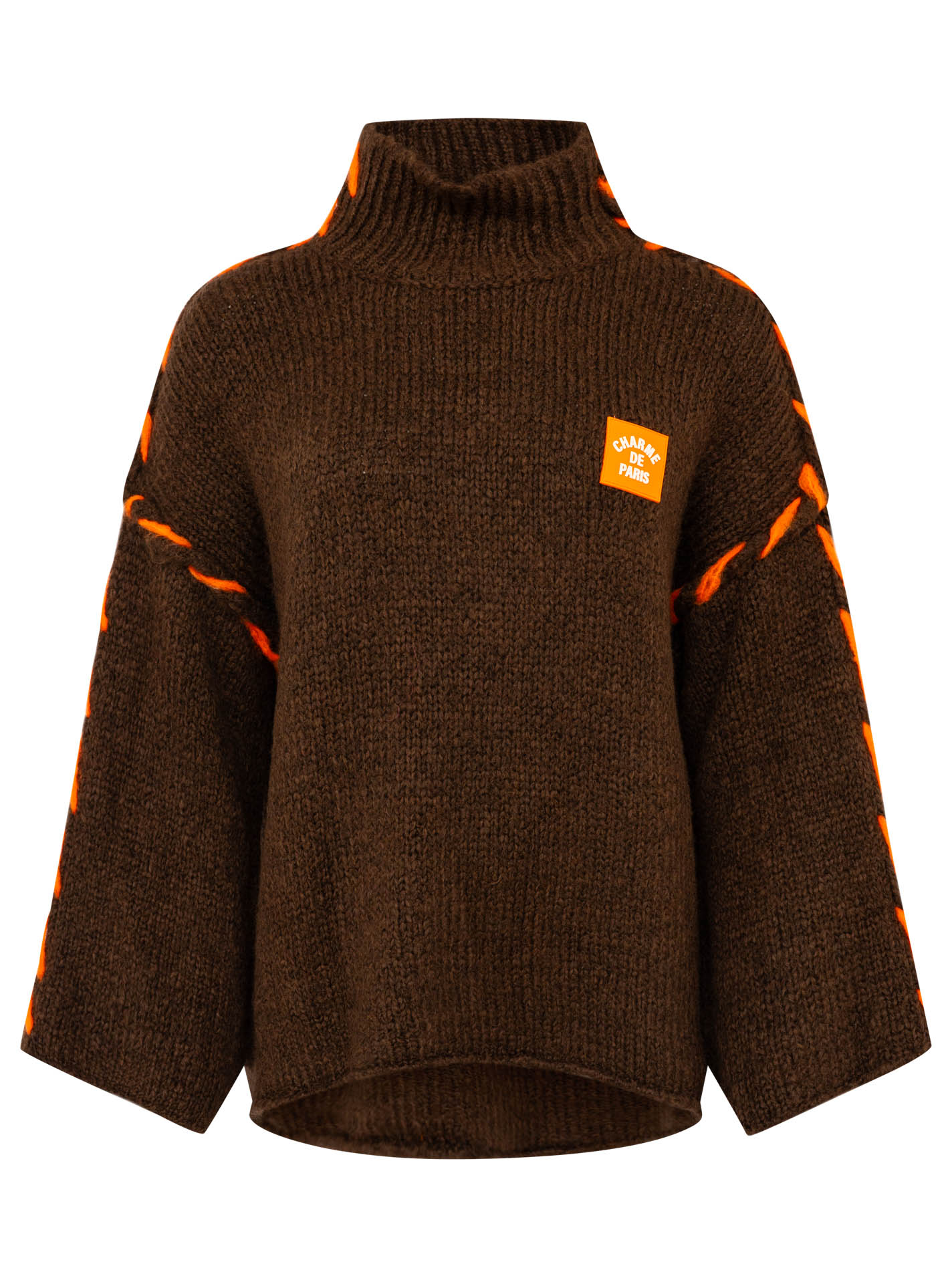 Oversize Wollmix Pullover "Stitch"