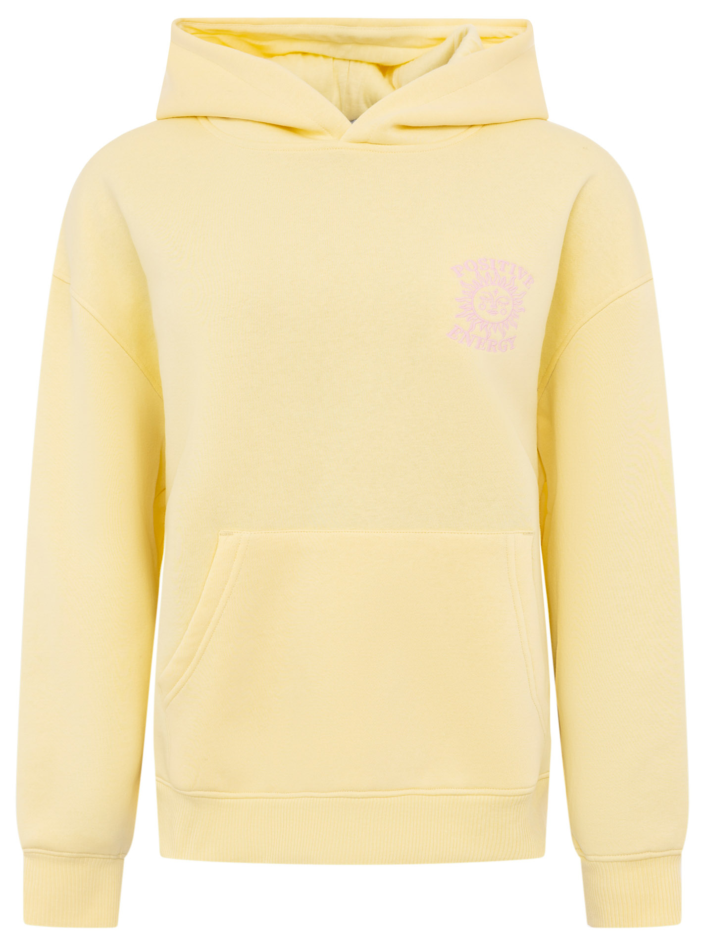 ART69d89e344f194_078_Hoodie_PositiveEnergy_45039_Hellgelb Hoodie "Positive Energy"