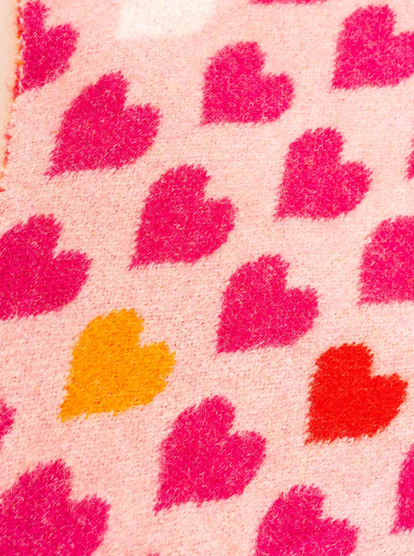 Dreieckstuch Strick "HEARTS"
