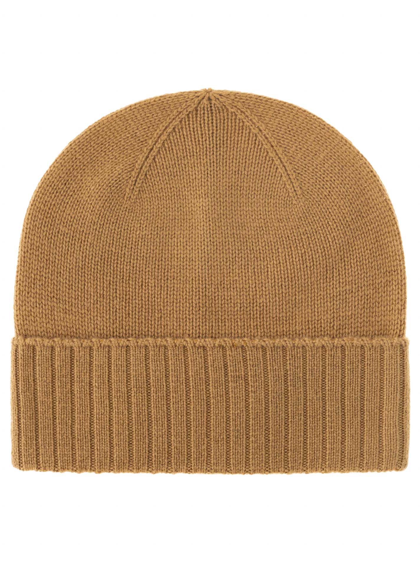 100% Cashmere Mütze gerippter Umschlag