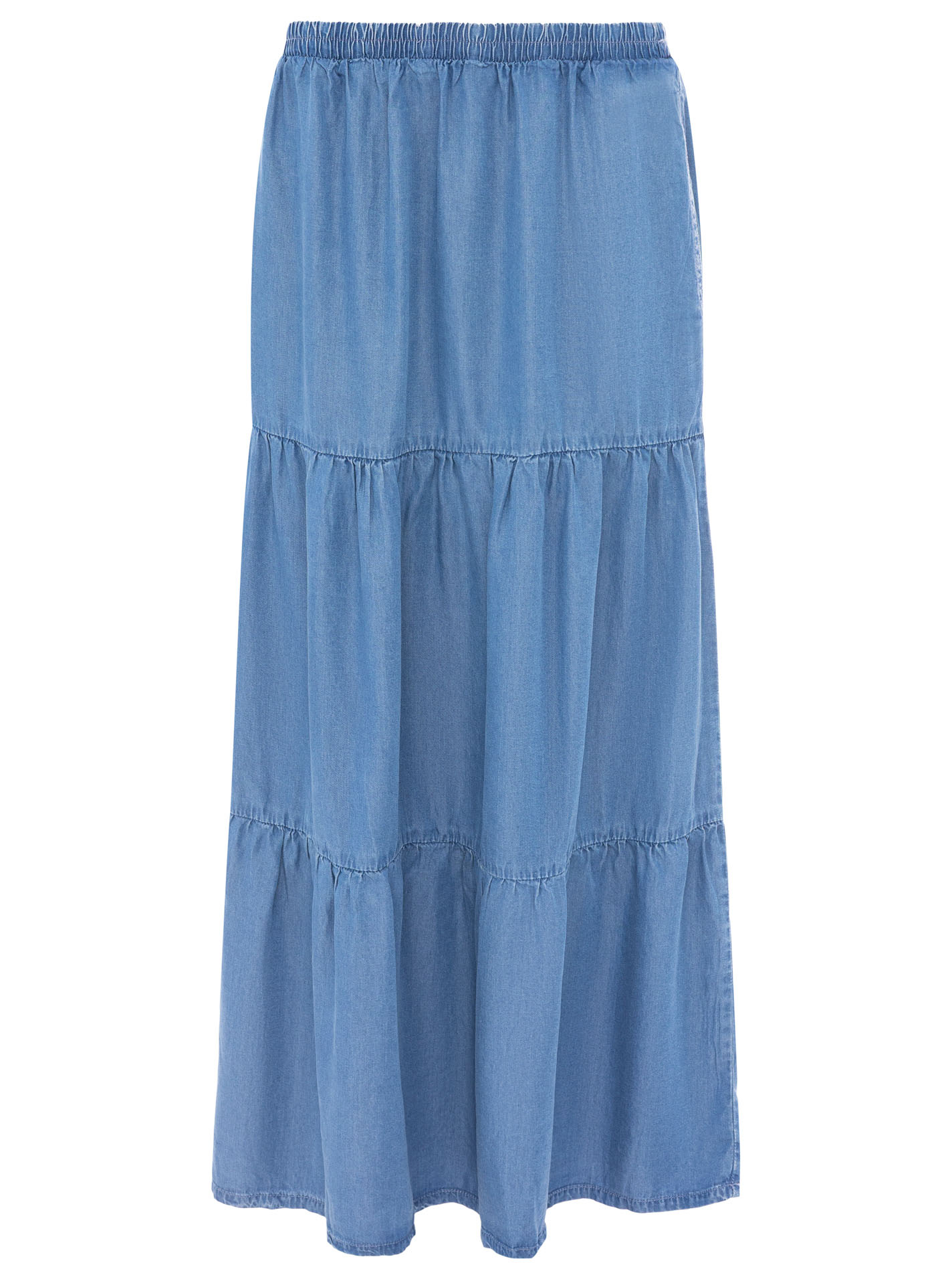 Weiter Maxirock aus Lyocell