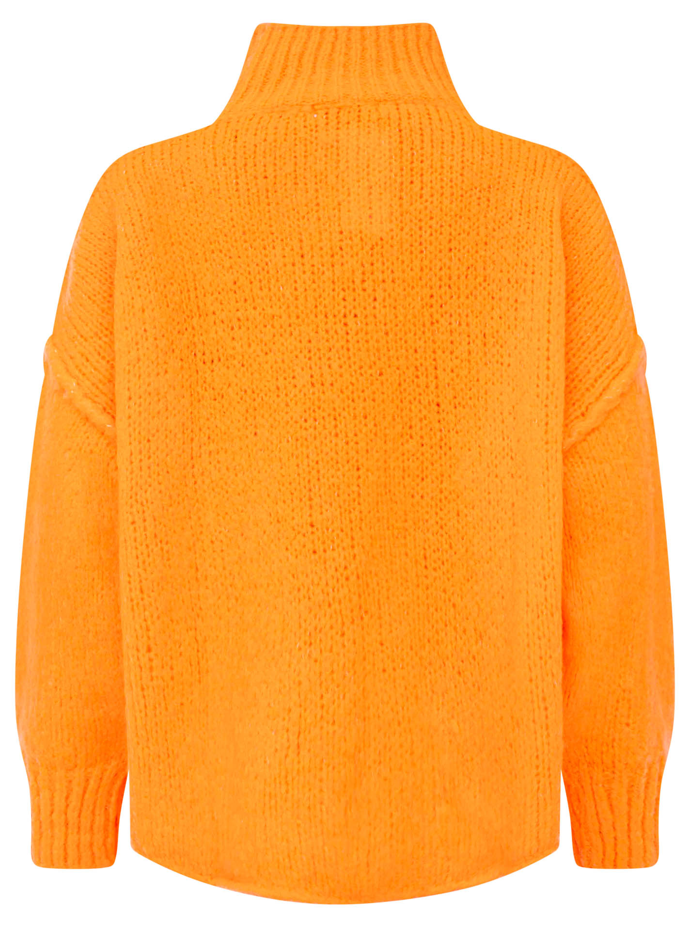 Grobstrick Pullover Stehkragen "Neon"