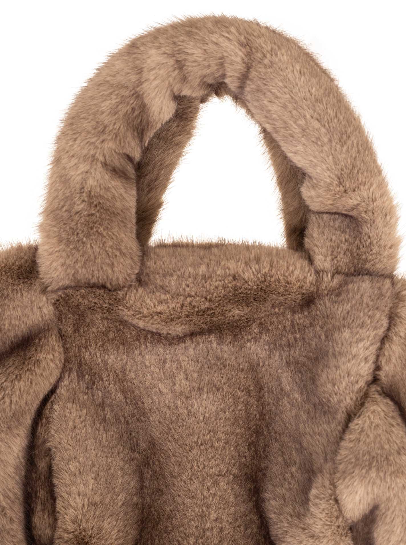 Kleiner Shopper Fake Fur "Uni"