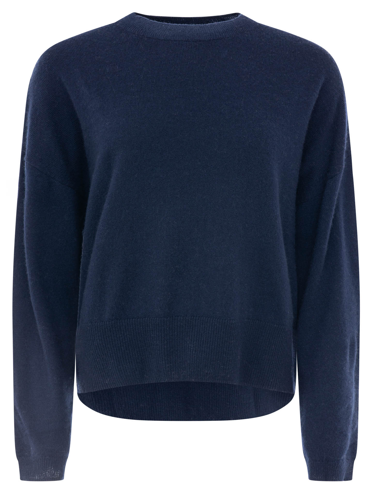 100% Cashmere Kastiger Rundhalspullover