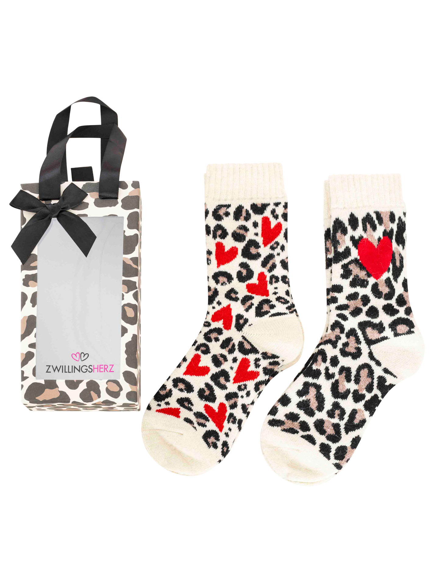 2er Pack Gifting Box Socken "Leo Love"
