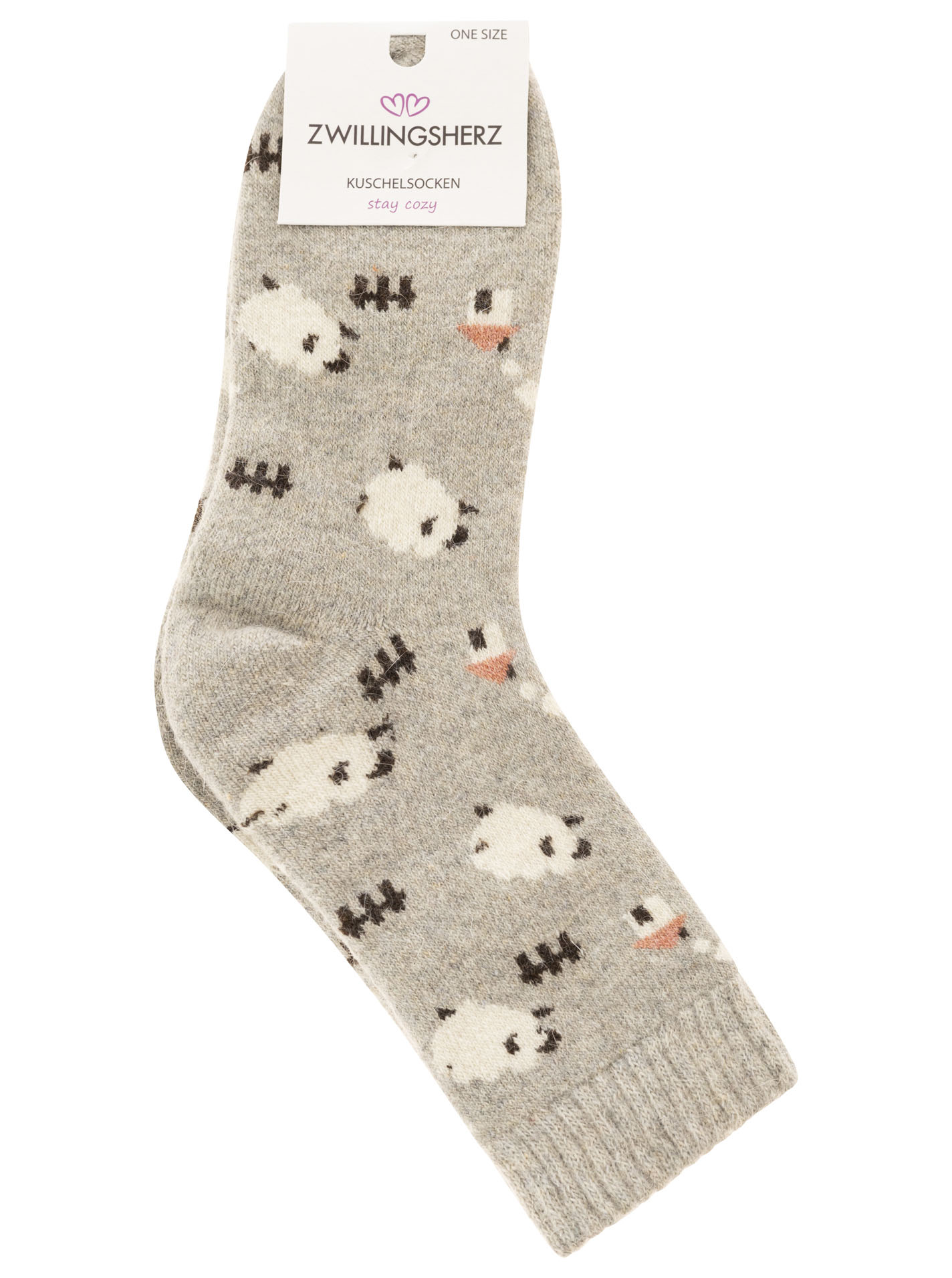 Kuschelsocken 10er Set Wollmix "Schaf"