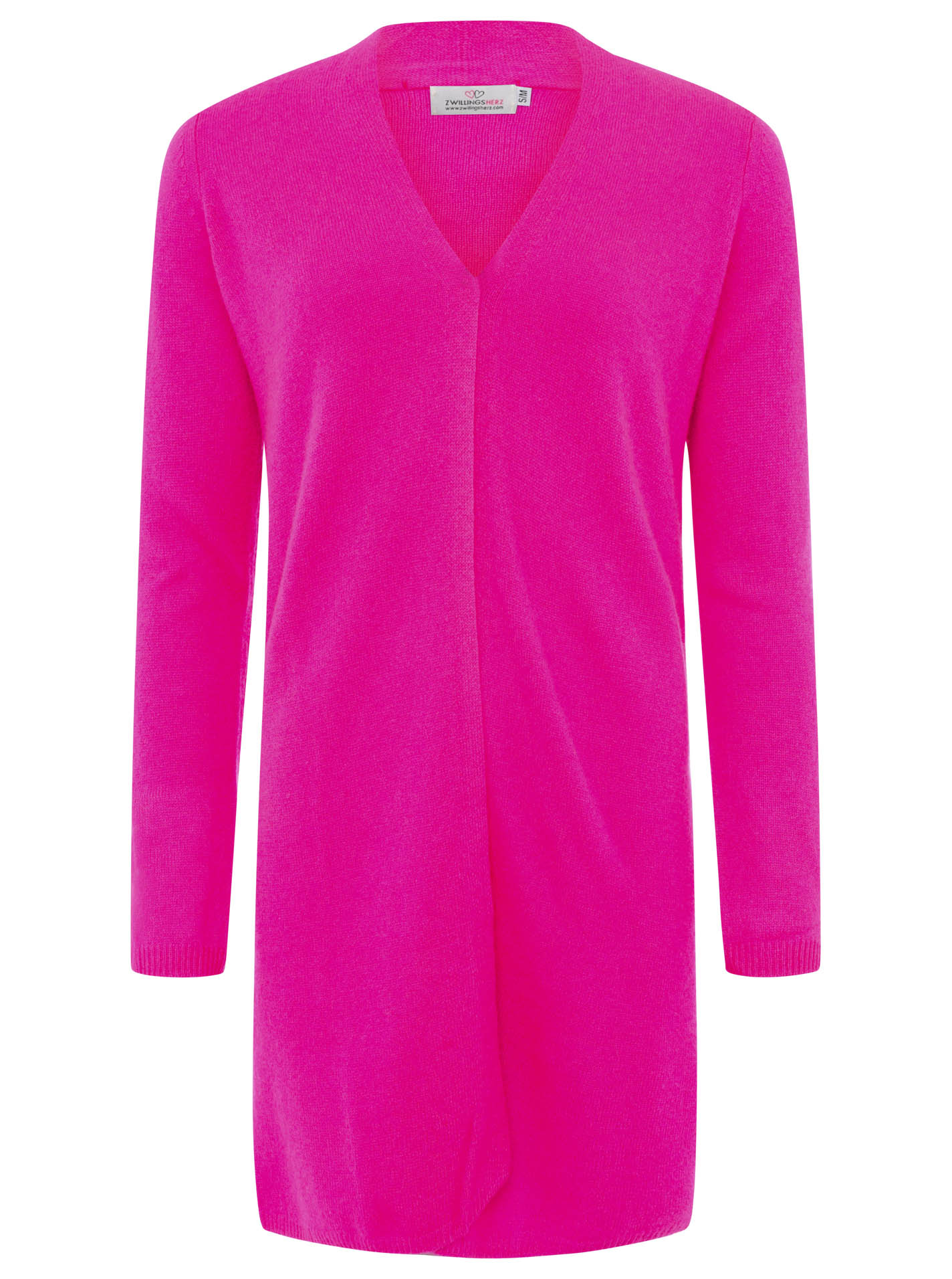 100% Cashmere XXL Strickjacke Lang "Uni"