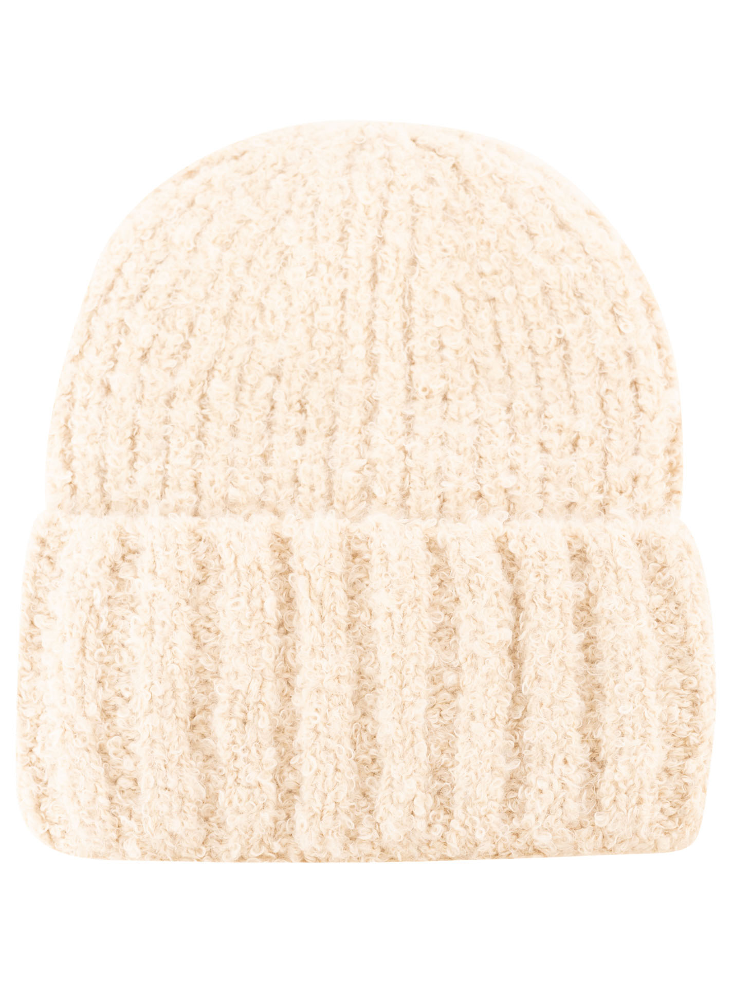 Umschlagmütze Boucle "Uni"