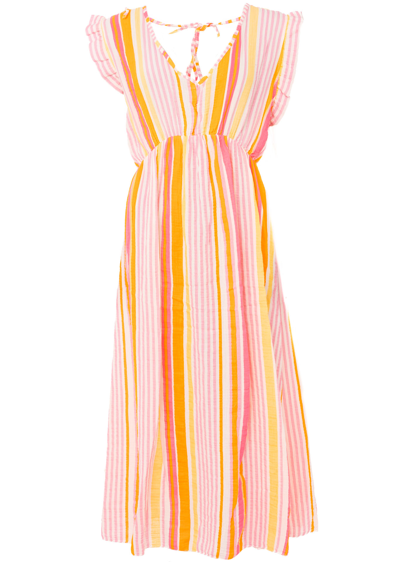 Musselin Kleid "Sommer Streifen"