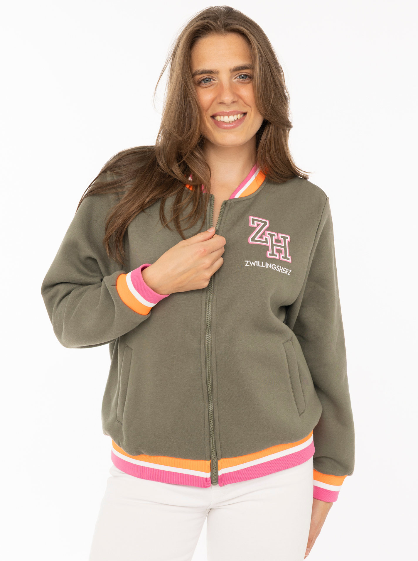 Sweatbomberjacke "Zwillingsherz"