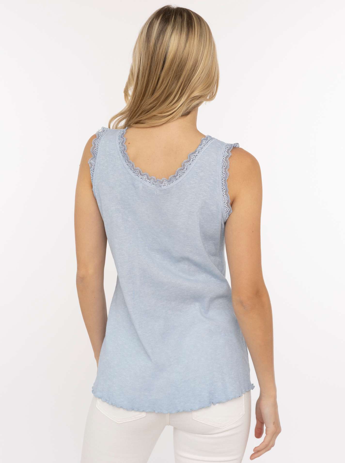 Tanktop Kaltfärbung "Spitze"