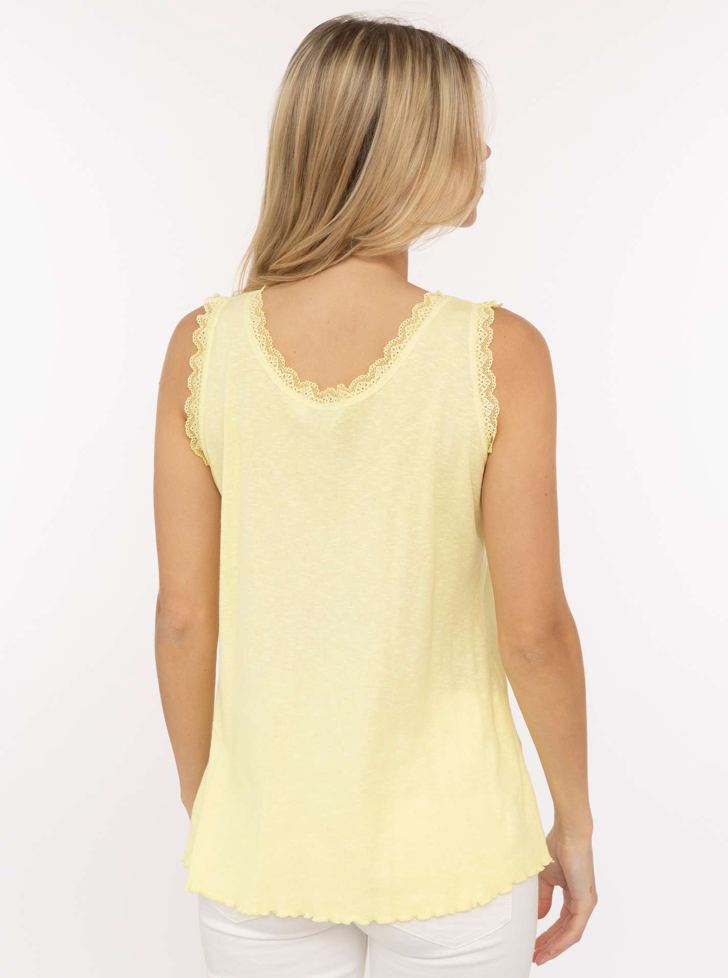 Tanktop Kaltfärbung "Spitze"