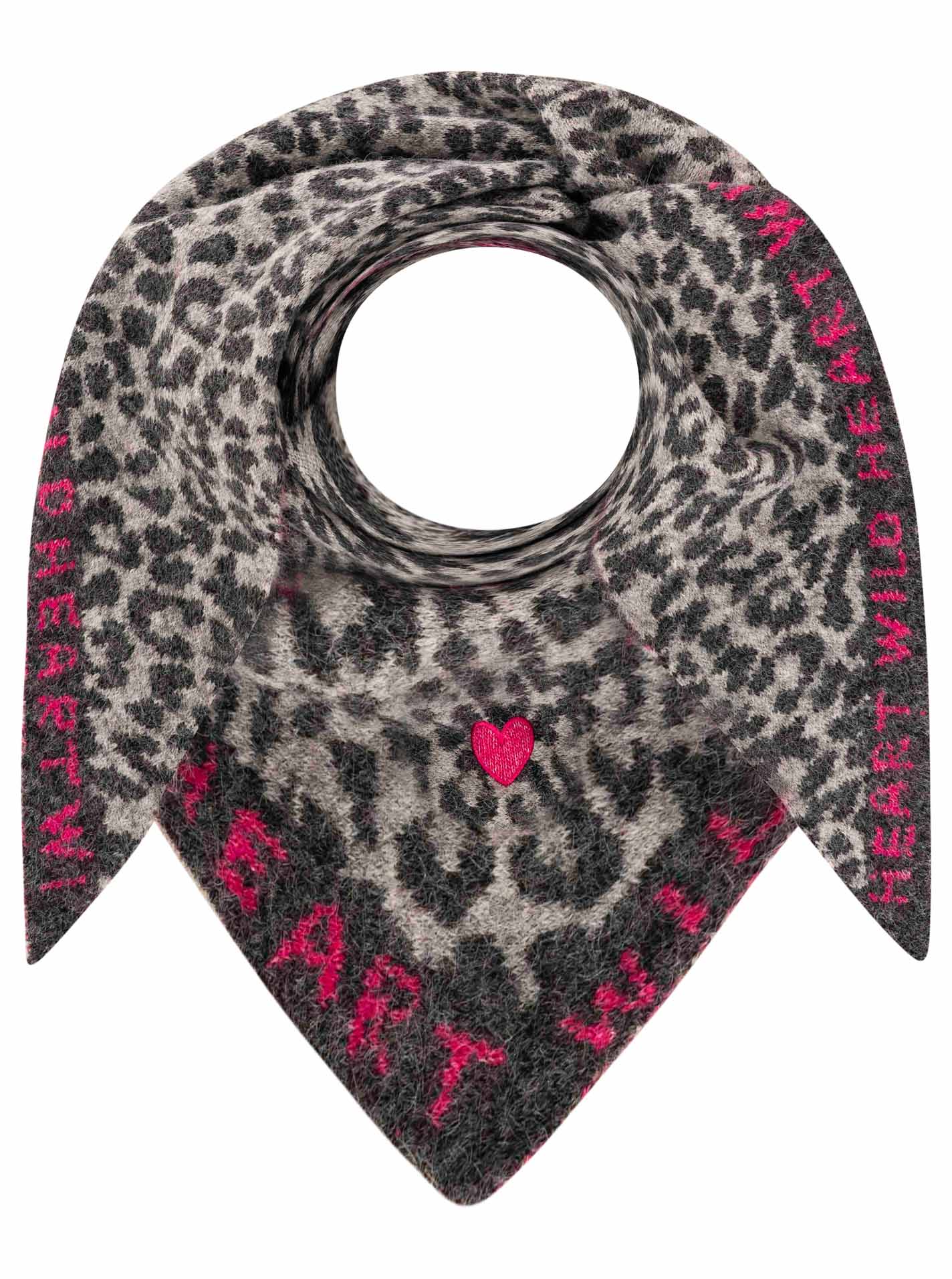 Dreieckstuch Strick "WILD HEART"