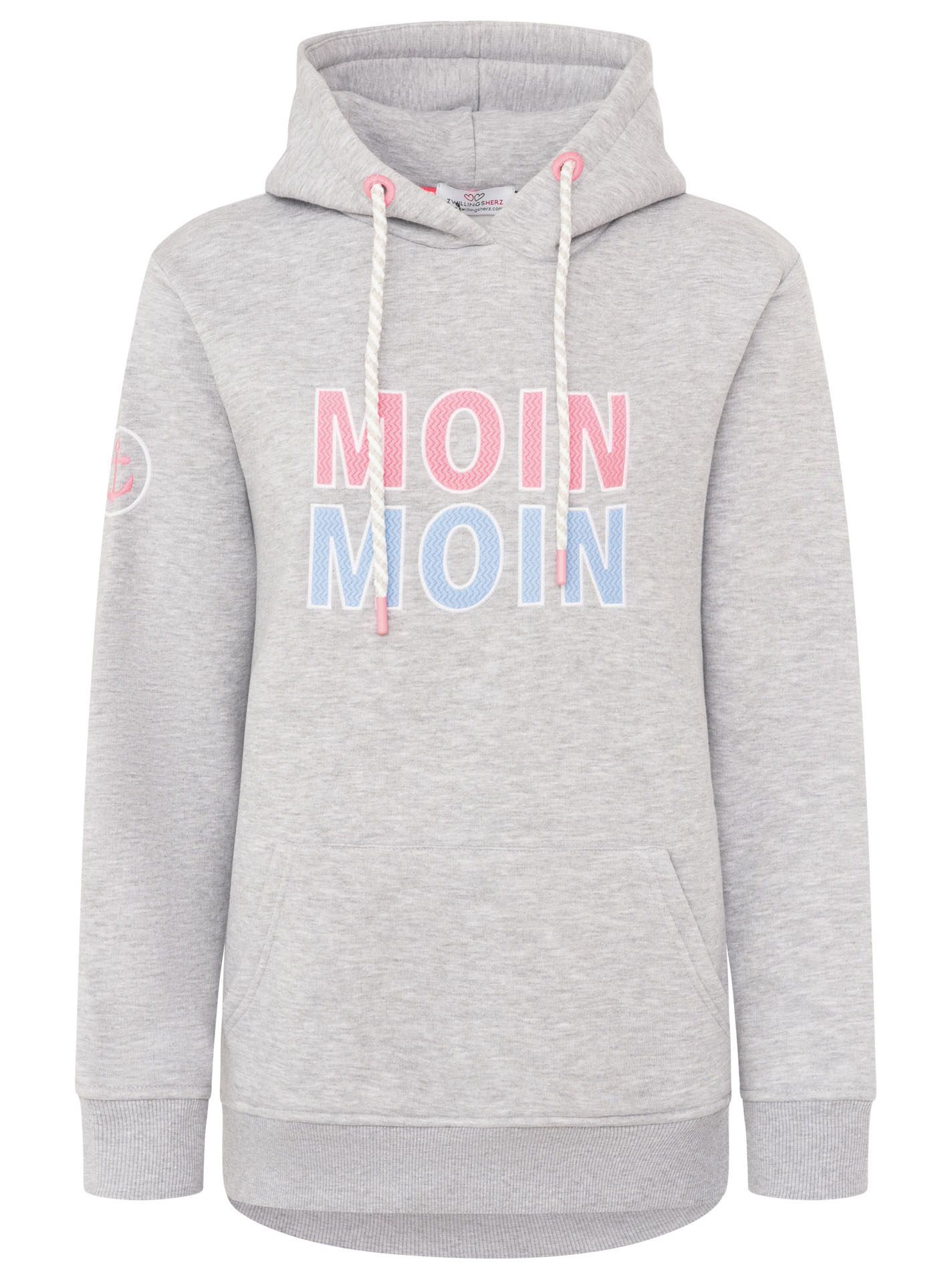 ART69d60c4b8de9a_025_Hoodie_MoinMoin_31742_Grau Hoodie "Moin Moin"