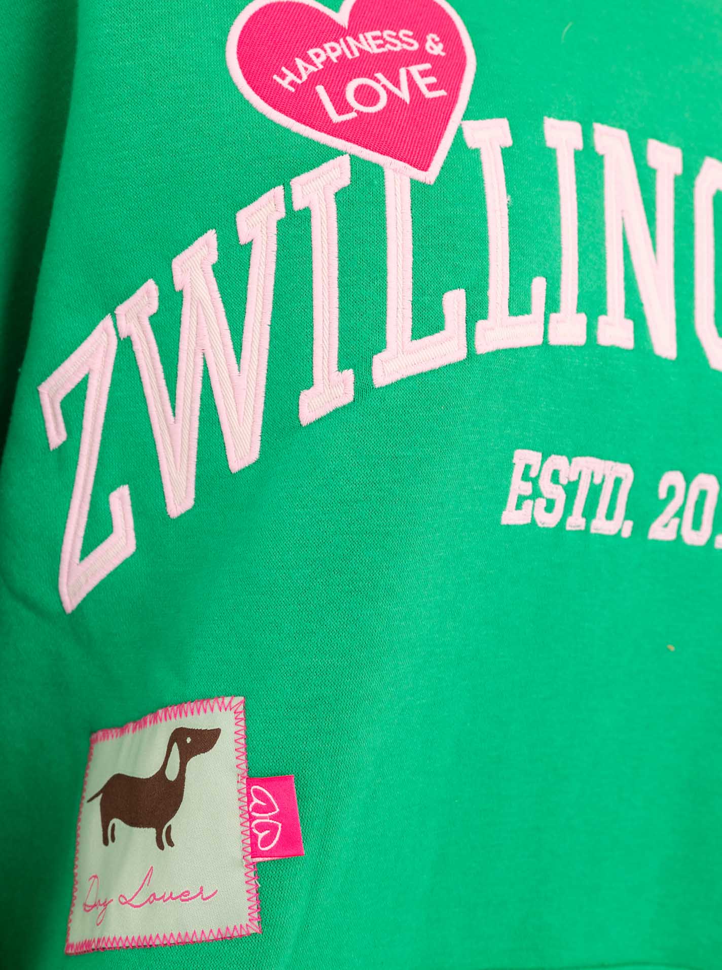 Oversize Hoodie "Zwillingsherz Patches"