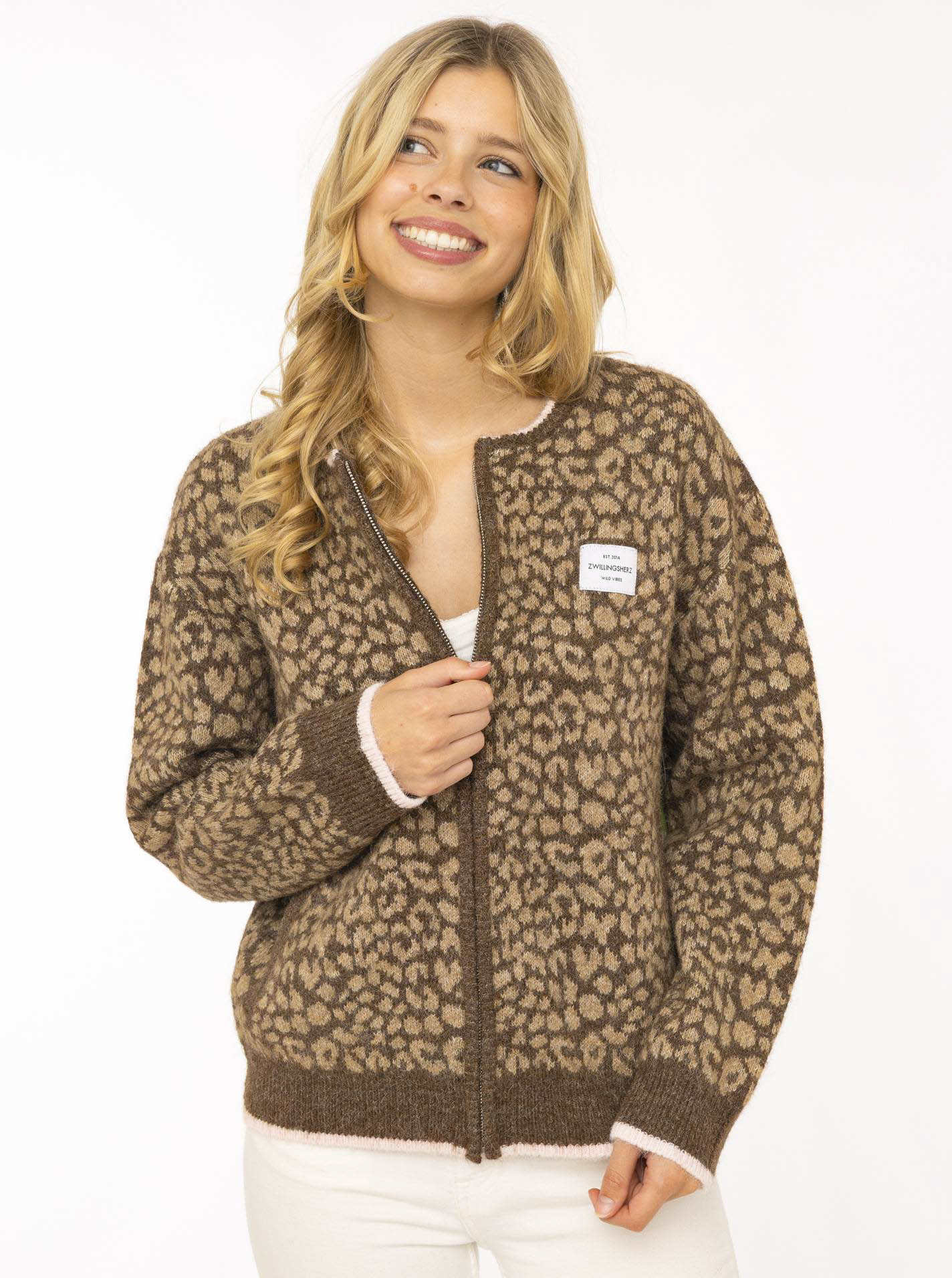 Strick Bomberjacke "Leo & Patch"