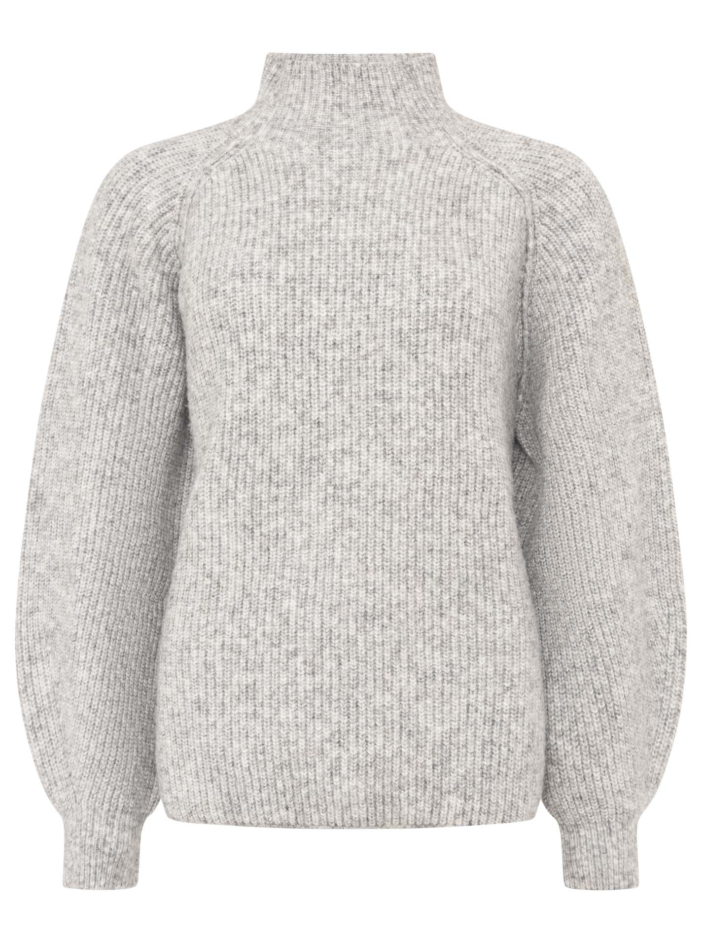 Pullover Wollmix mit hohem Kragen