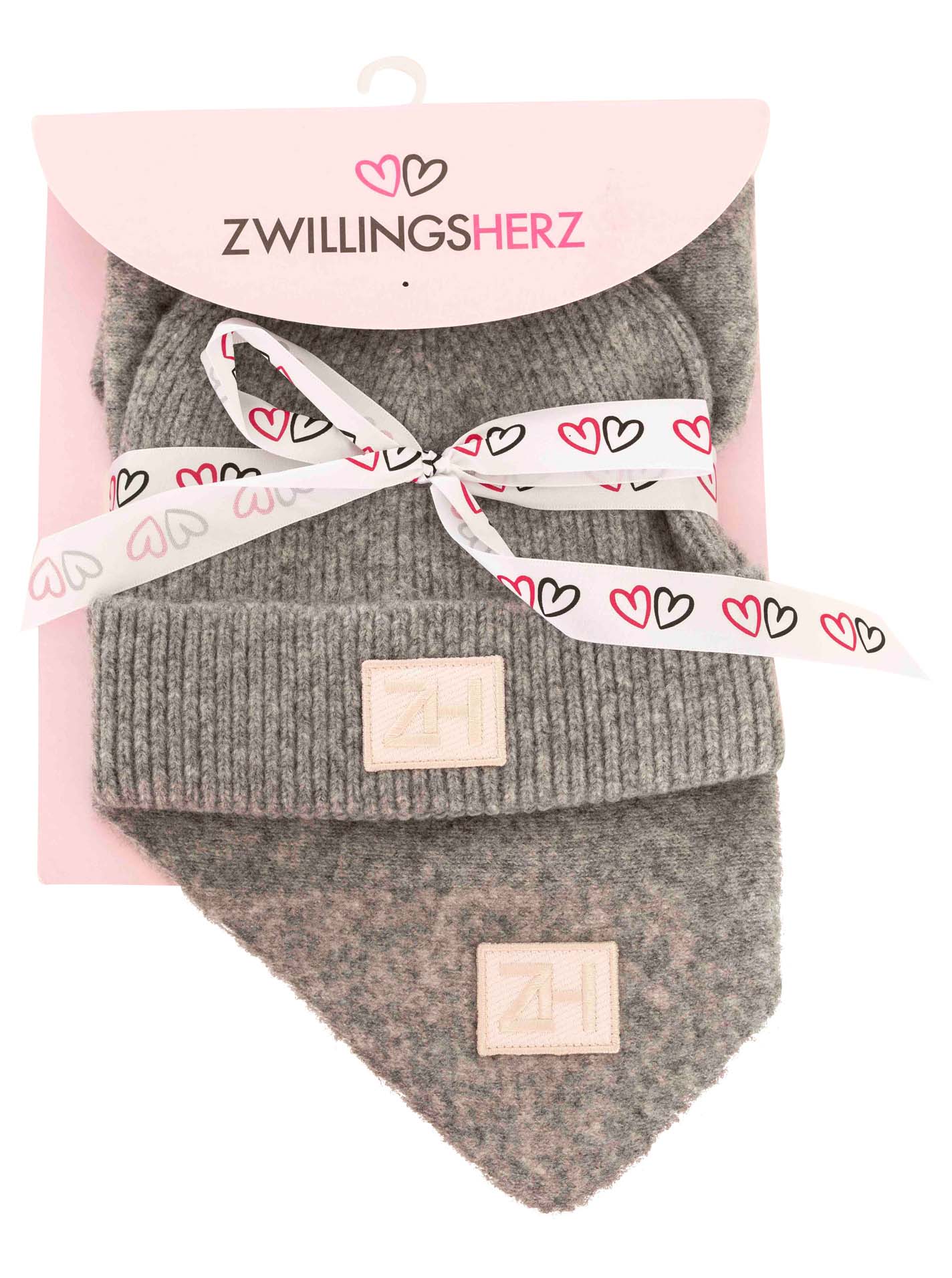 Geschenk Set Mütze & Dreieckstuch "Patch"