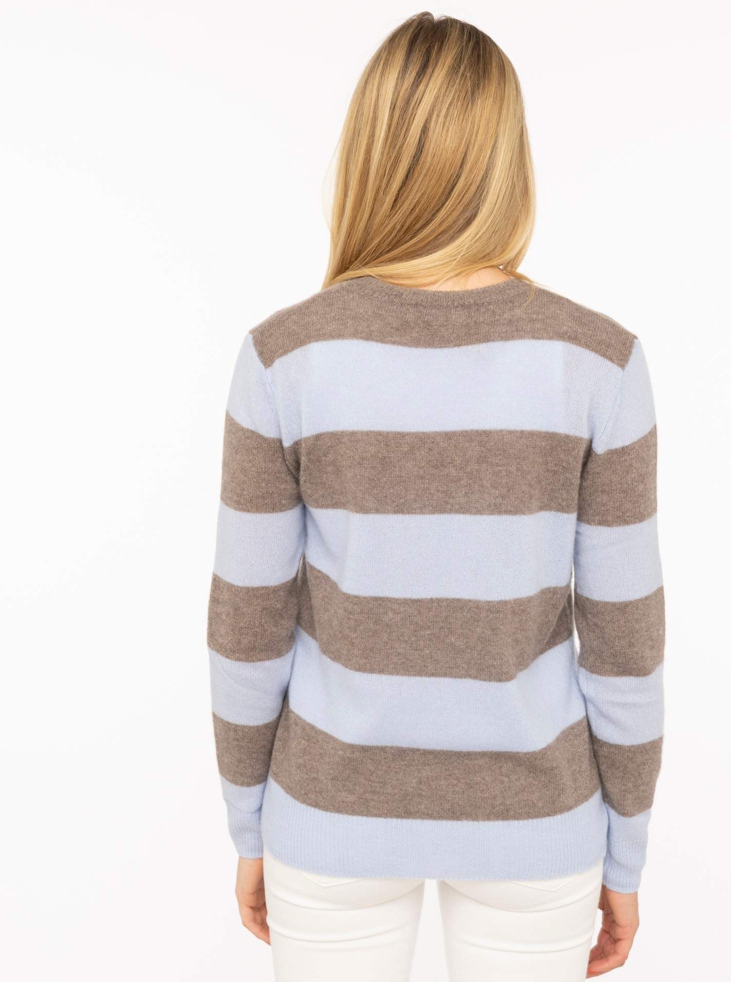 100% Kaschmir Pullover "Blockstreifen"
