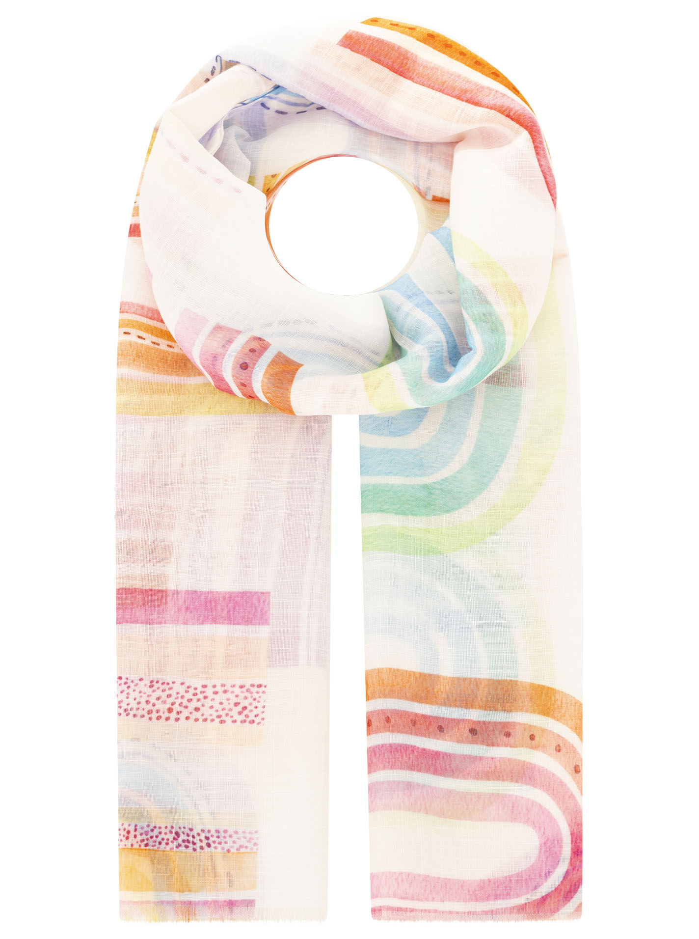 ART69f1dd422ff58_013_Schal_Regenbgen_41189_Pink Schal "Buntes Bogenmuster"