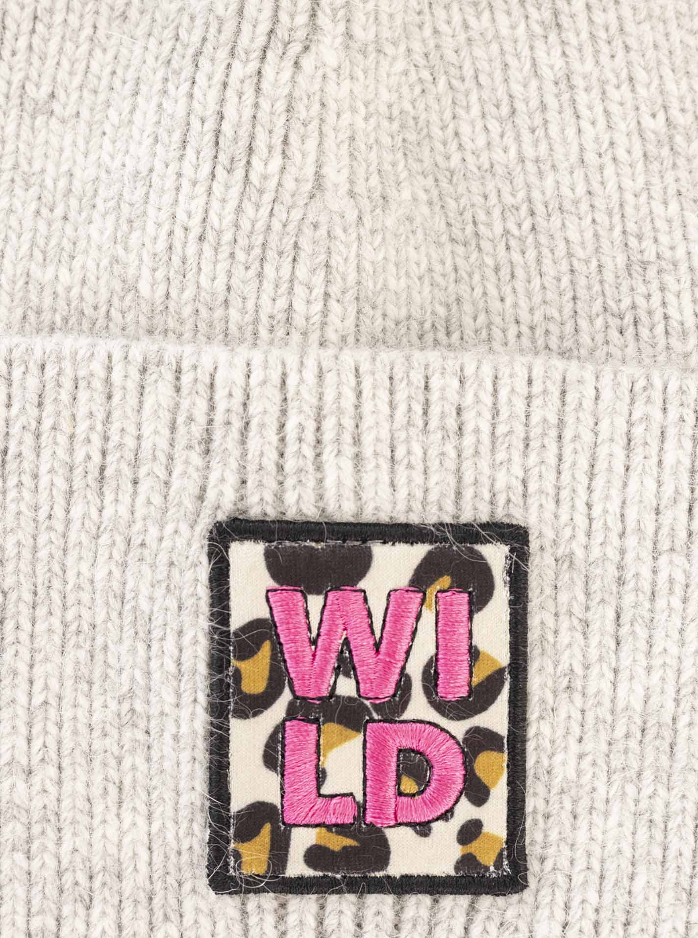 Umschlagmütze Wollmix "Wild Leo"