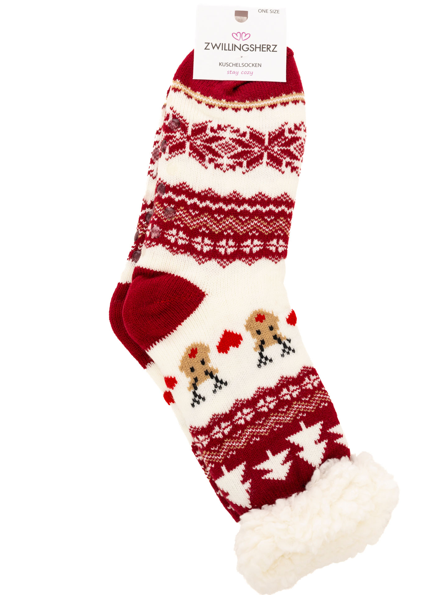 Kuschelsocken 10er Set "Schneeflocken"