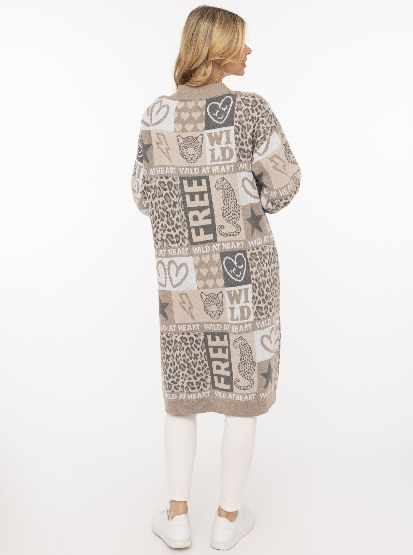 Long Cardigan "WILD"