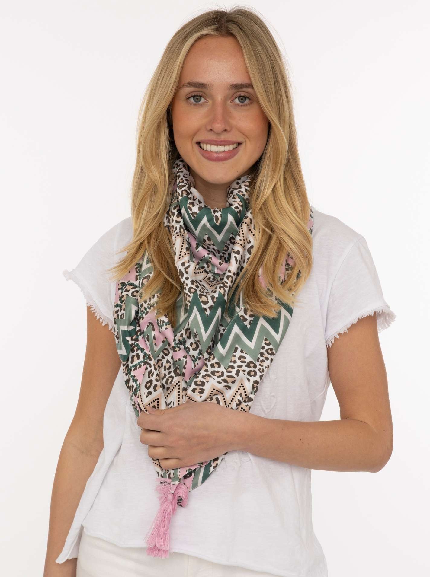 Dreieckstuch Organic Bamboo "Geometric Leo"