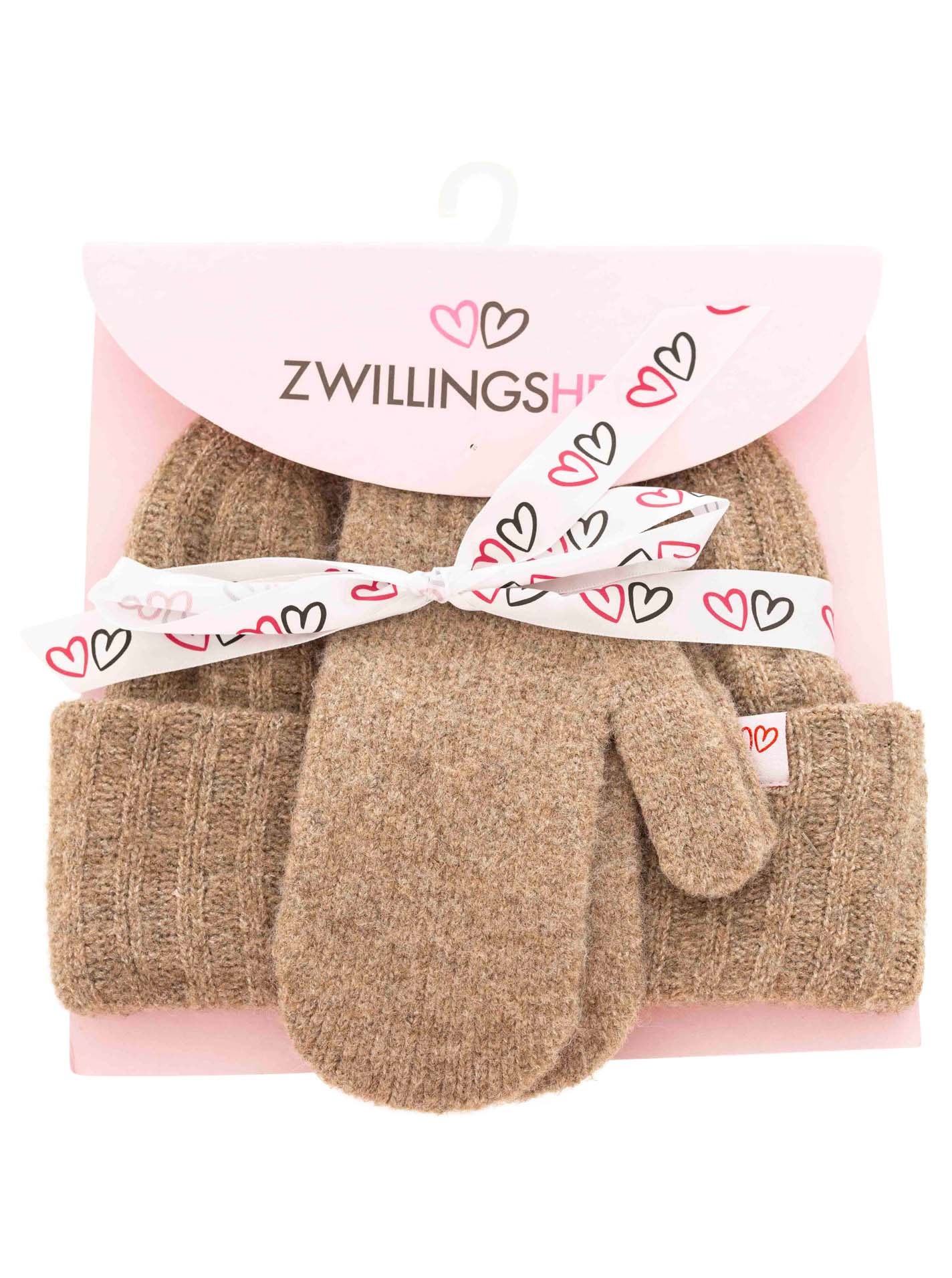 Geschenk Set Mütze & Fäustlinge
